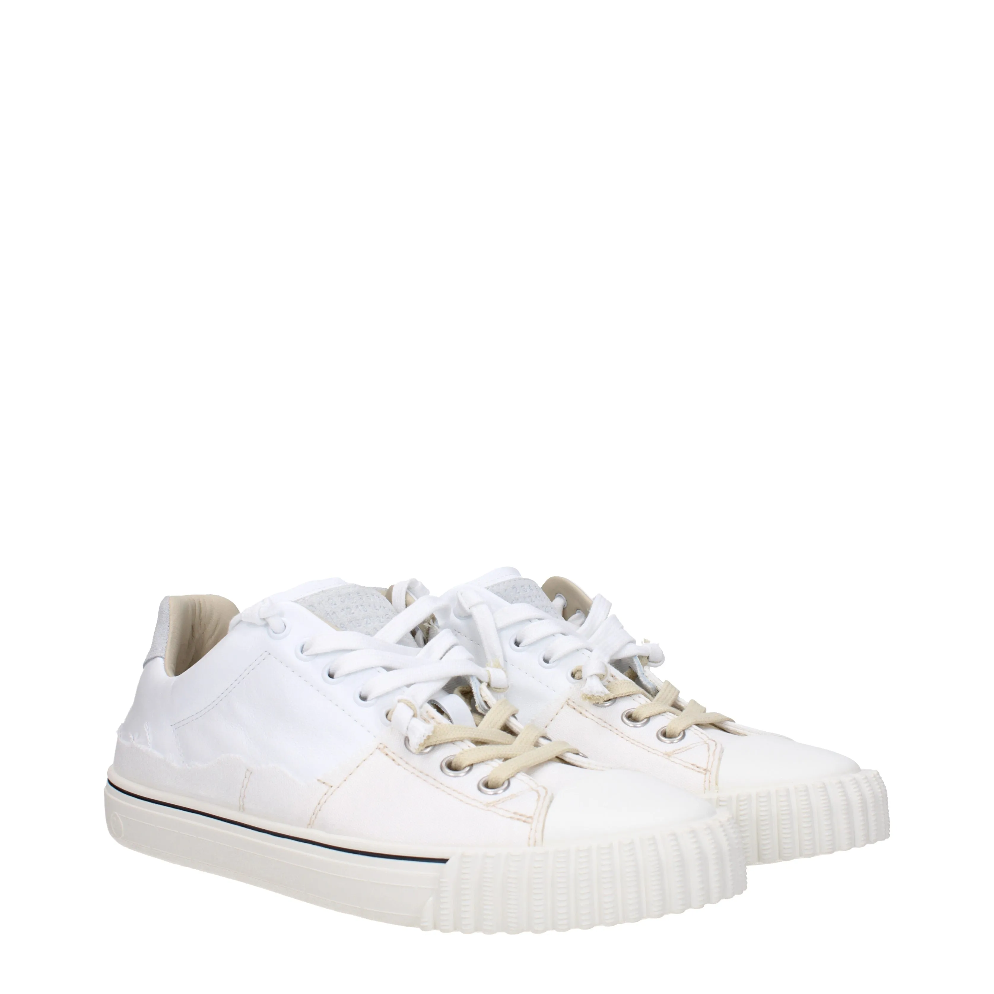 Maison Margiela Sneakers Uomo Tessuto Bianco