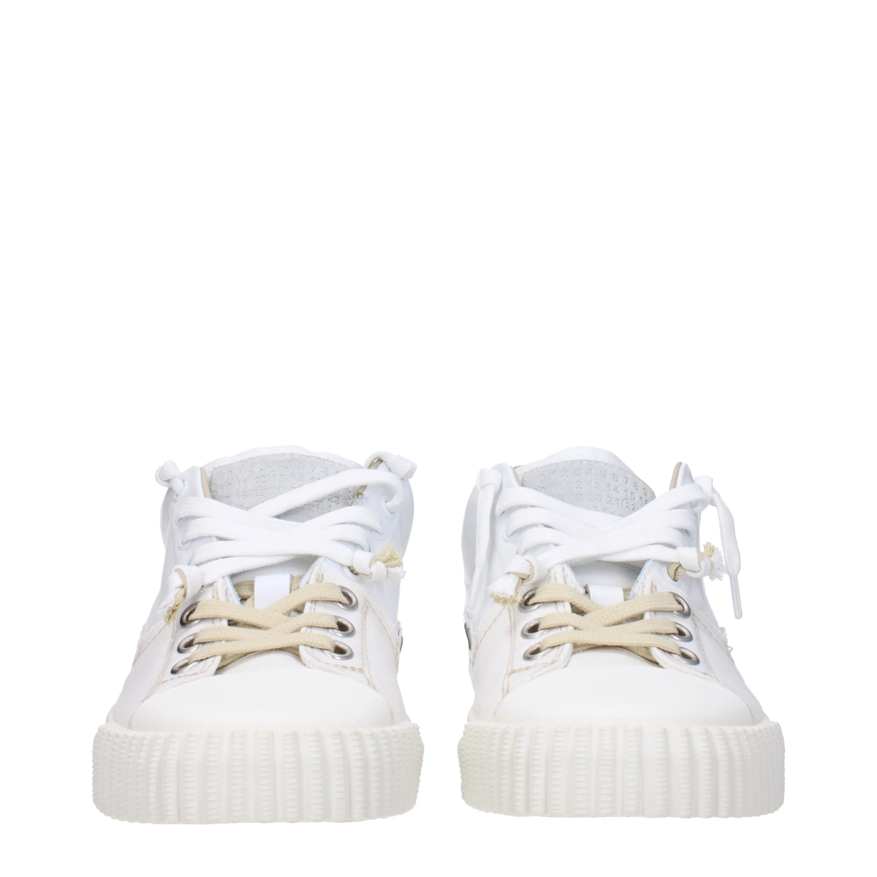 Maison Margiela Sneakers Uomo Tessuto Bianco