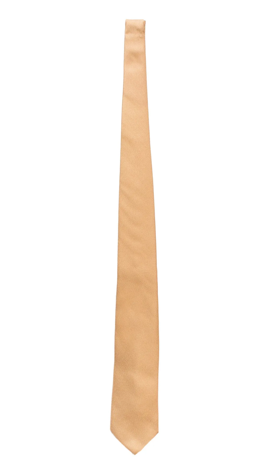 Man Seven Fold Silk Tie Beige White Pattern 7P463