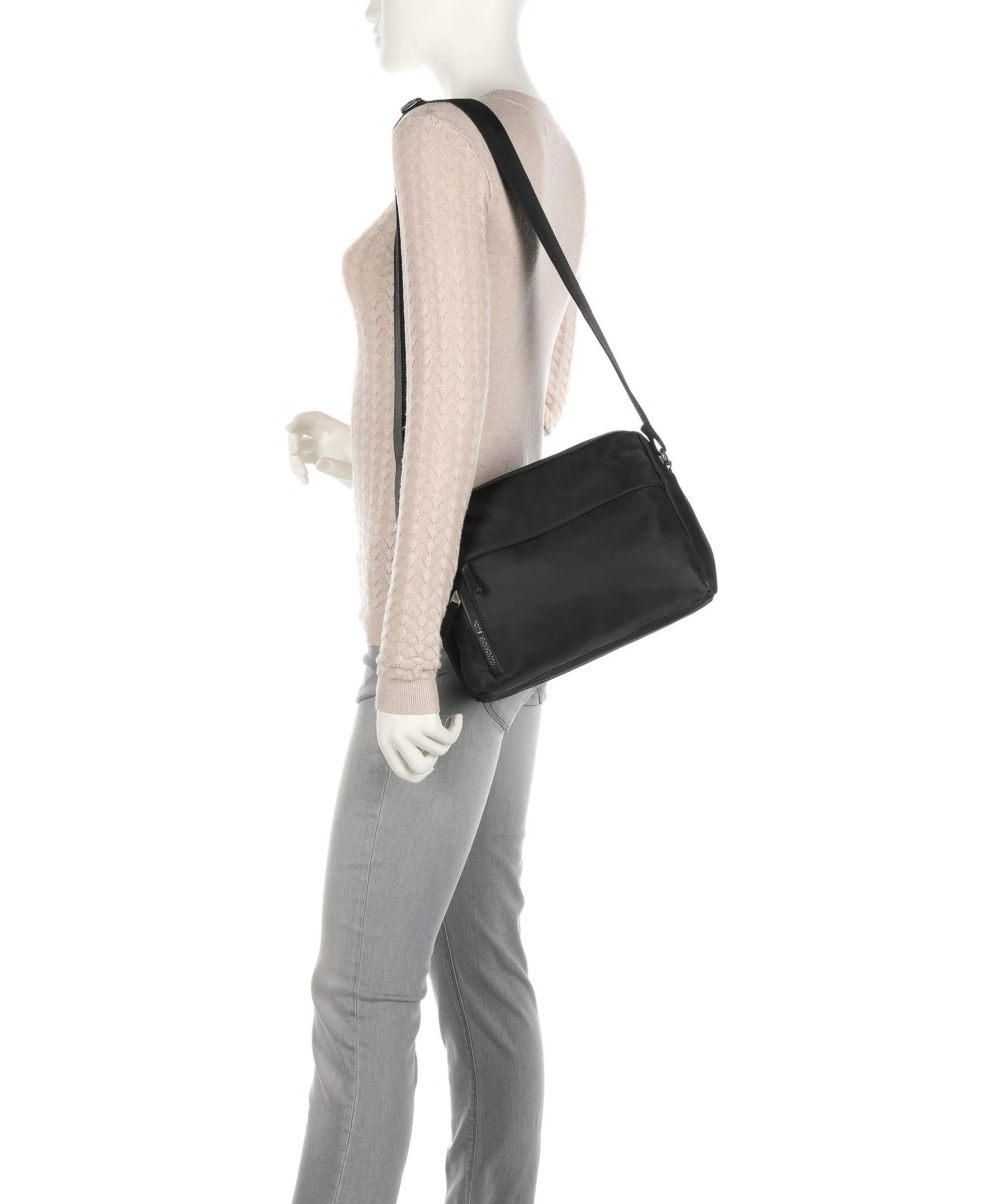  Mandarina Duck Hunter Borsa a spalla nylon nero  
