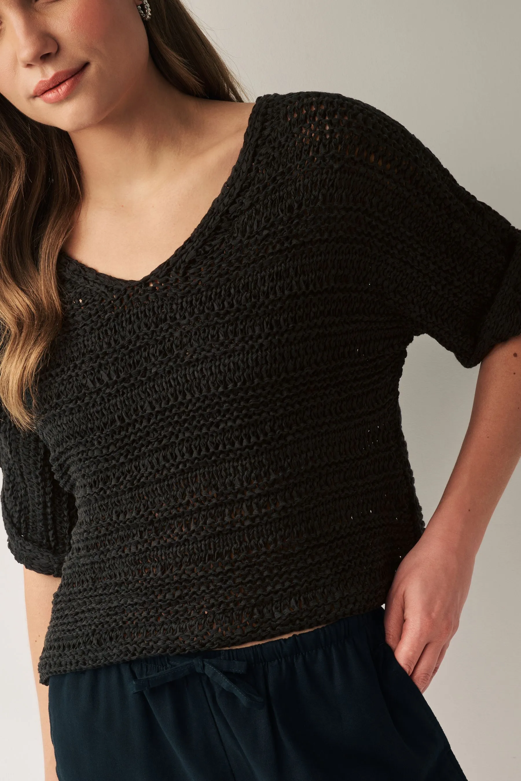 Maniche corte Stitch Top    