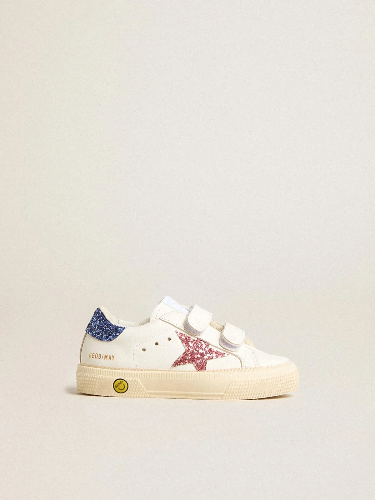 May School Junior in pelle con stella e talloncino glitter