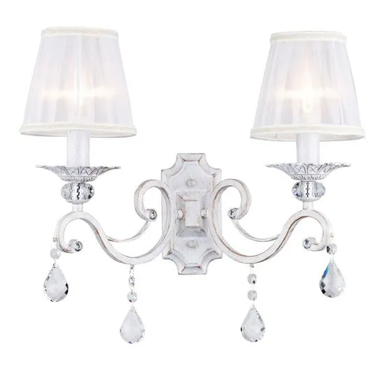 Maytoni Grace applique, bianco, a 2 luci