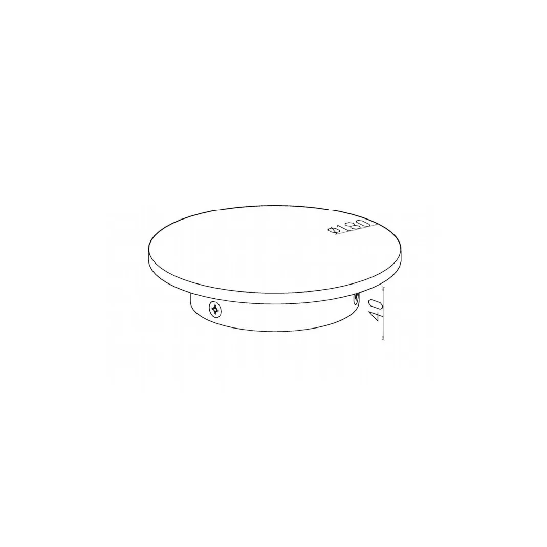 Maytoni  Lampada da parete per esterno a led con struttura in alluminio grande Wald - 12W - 3000k Luce Calda