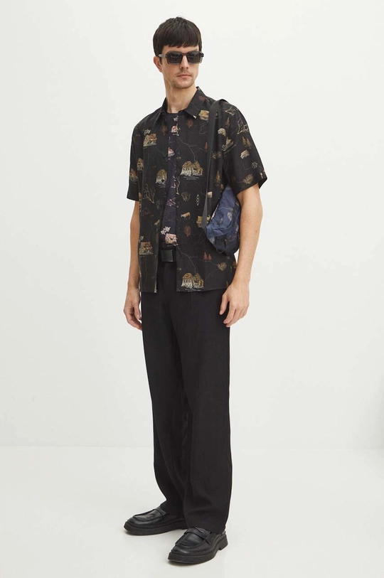 Medicine camicia in lino misto