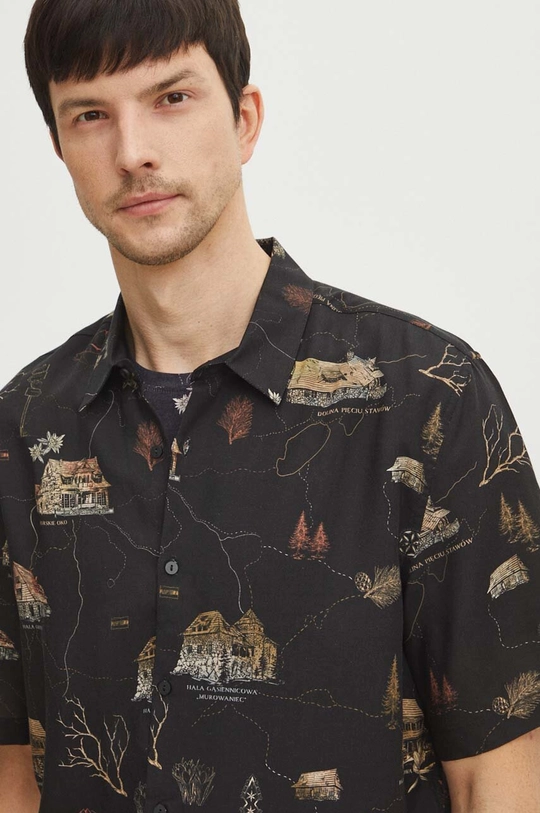 Medicine camicia in lino misto
