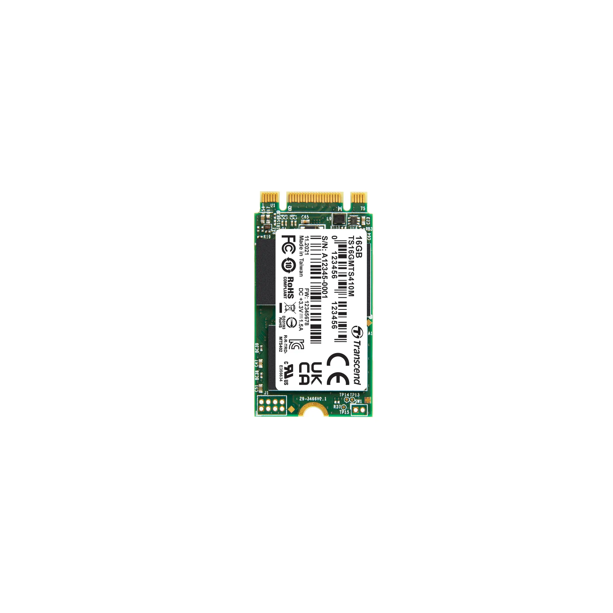 Micro SD Transcend Interno 16 GB SATA III