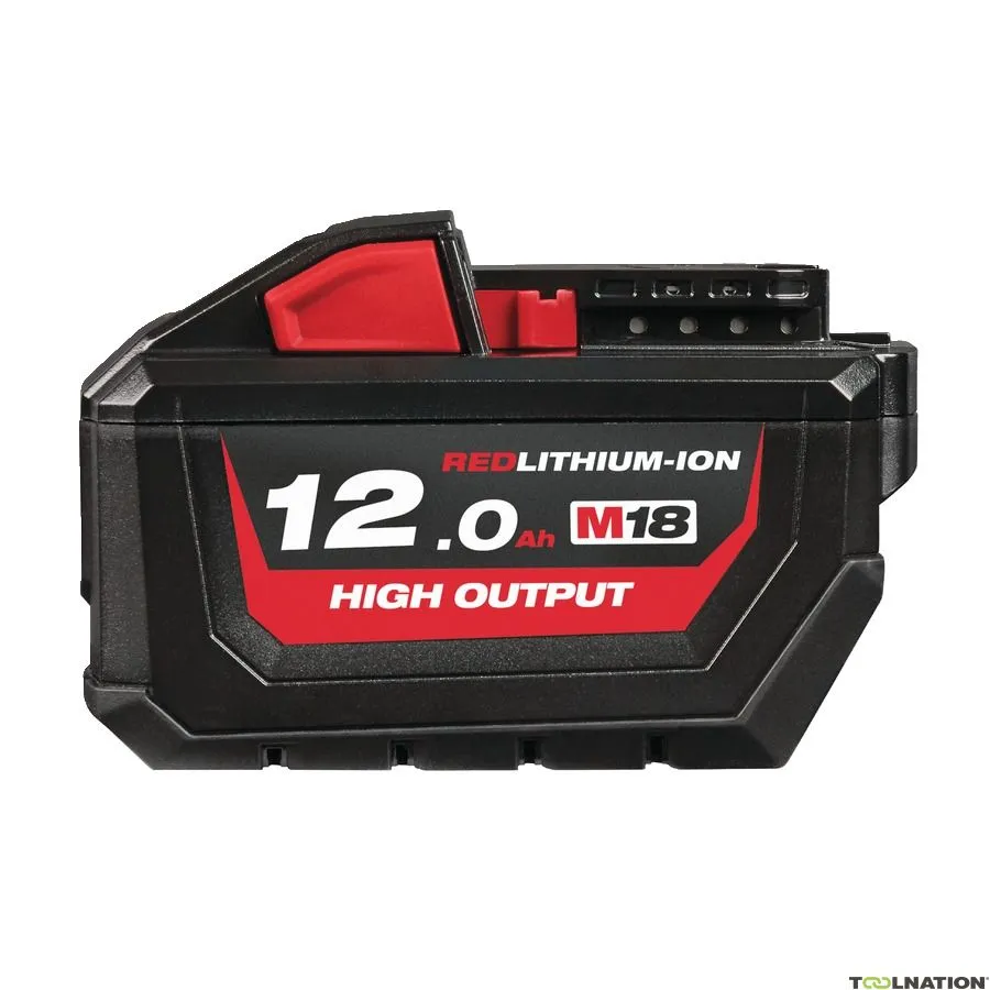 Milwaukee Accessori 4932464260 Batteria M18 HB12 ad alto rendimento 18V 12,0Ah agli ioni di litio
