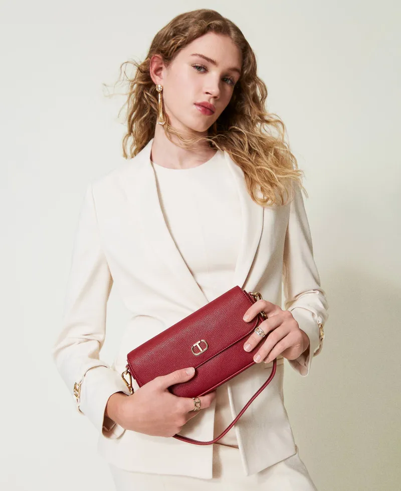 Mini borsa a spalla con Oval T