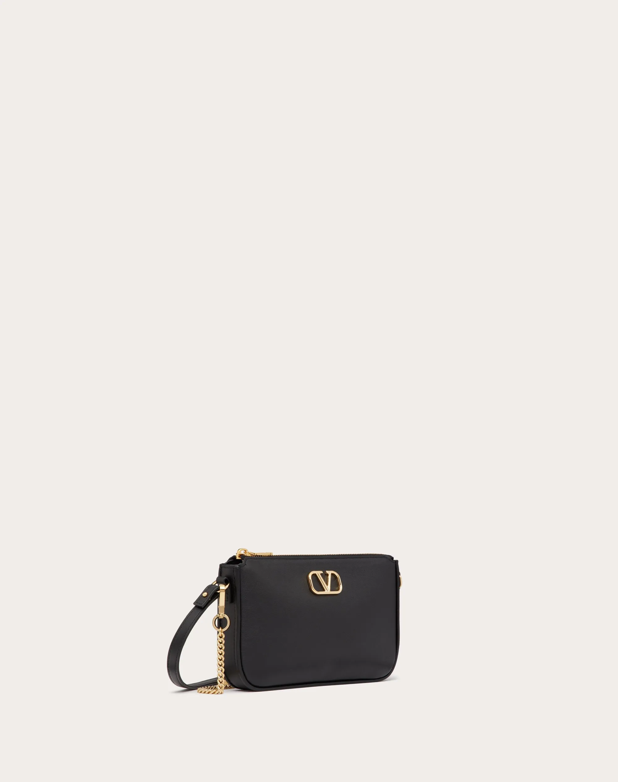 MINI BORSA CON TRACOLLA VLOGO SIGNATURE IN VITELLO
