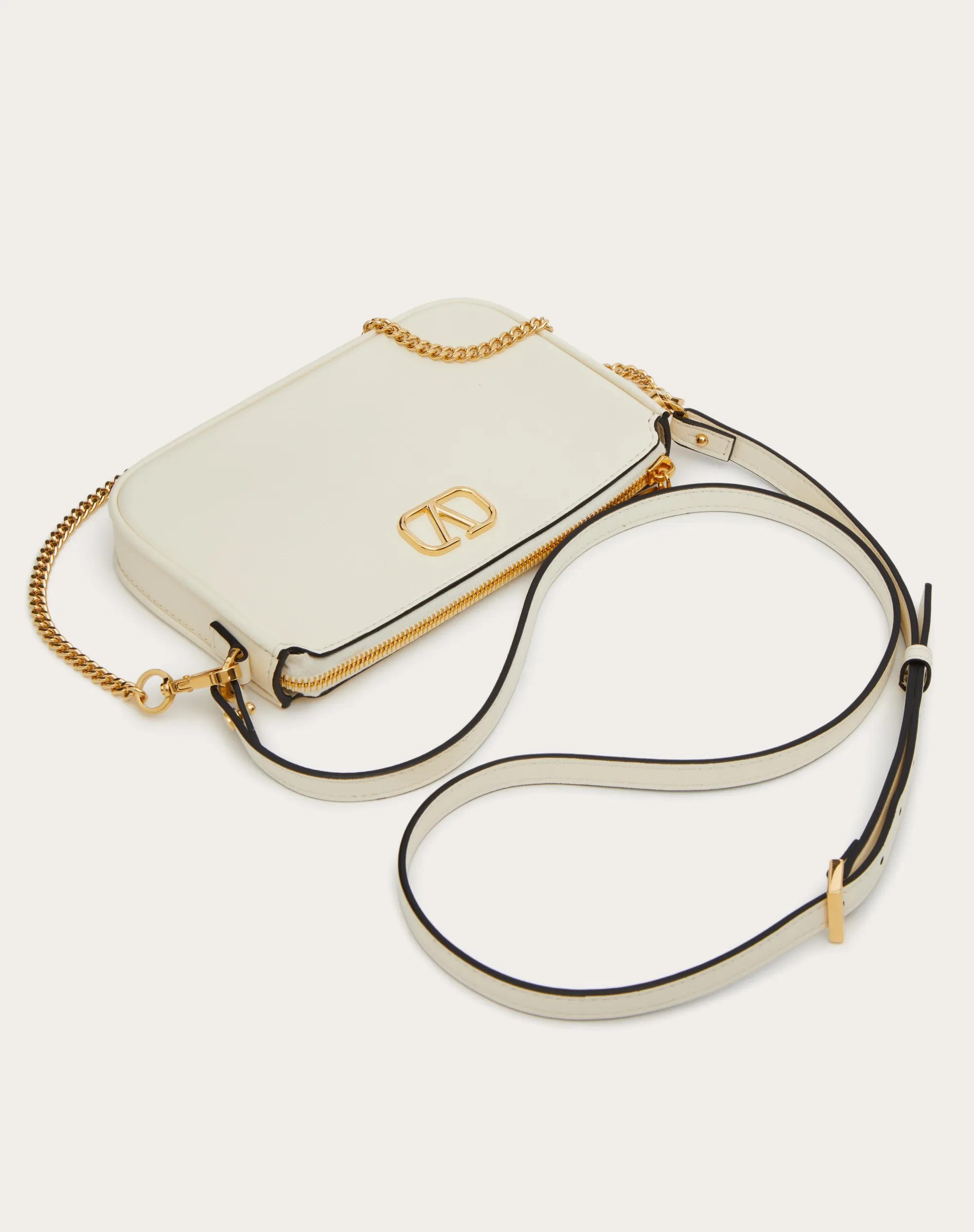 MINI BORSA CON TRACOLLA VLOGO SIGNATURE IN VITELLO