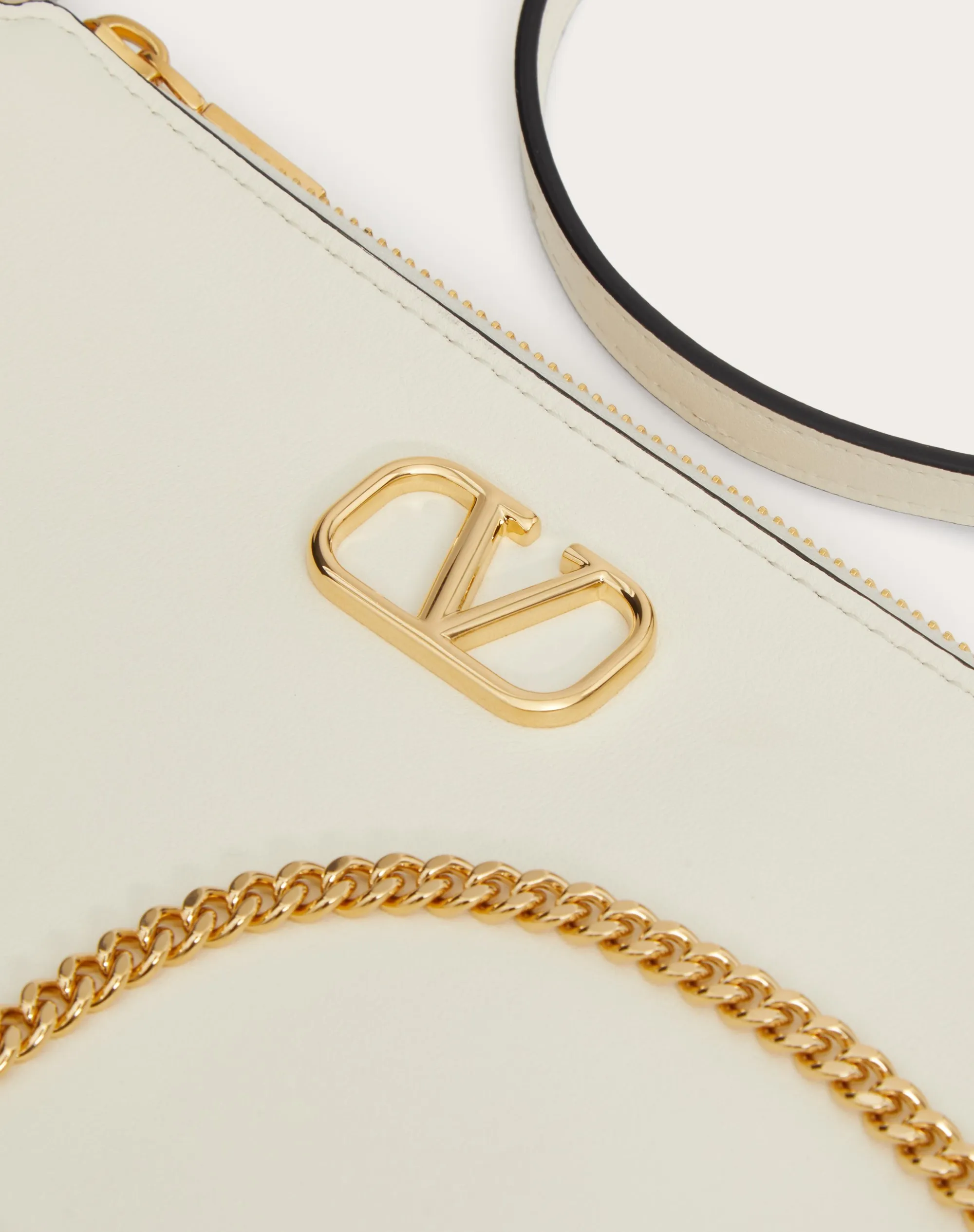 MINI BORSA CON TRACOLLA VLOGO SIGNATURE IN VITELLO