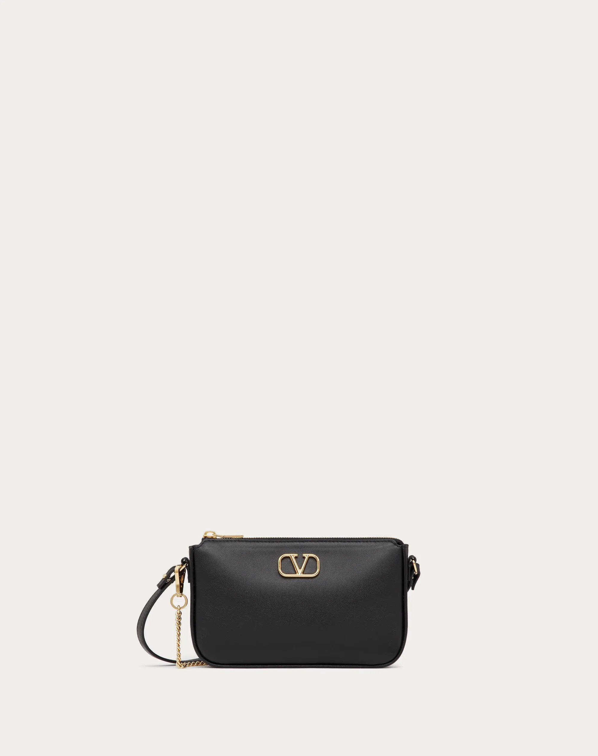 MINI BORSA CON TRACOLLA VLOGO SIGNATURE IN VITELLO