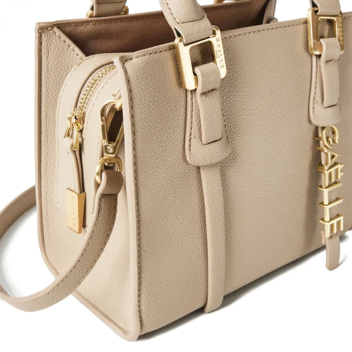 Mini Shopper Ecopelle Con Logo Passante E Foulard