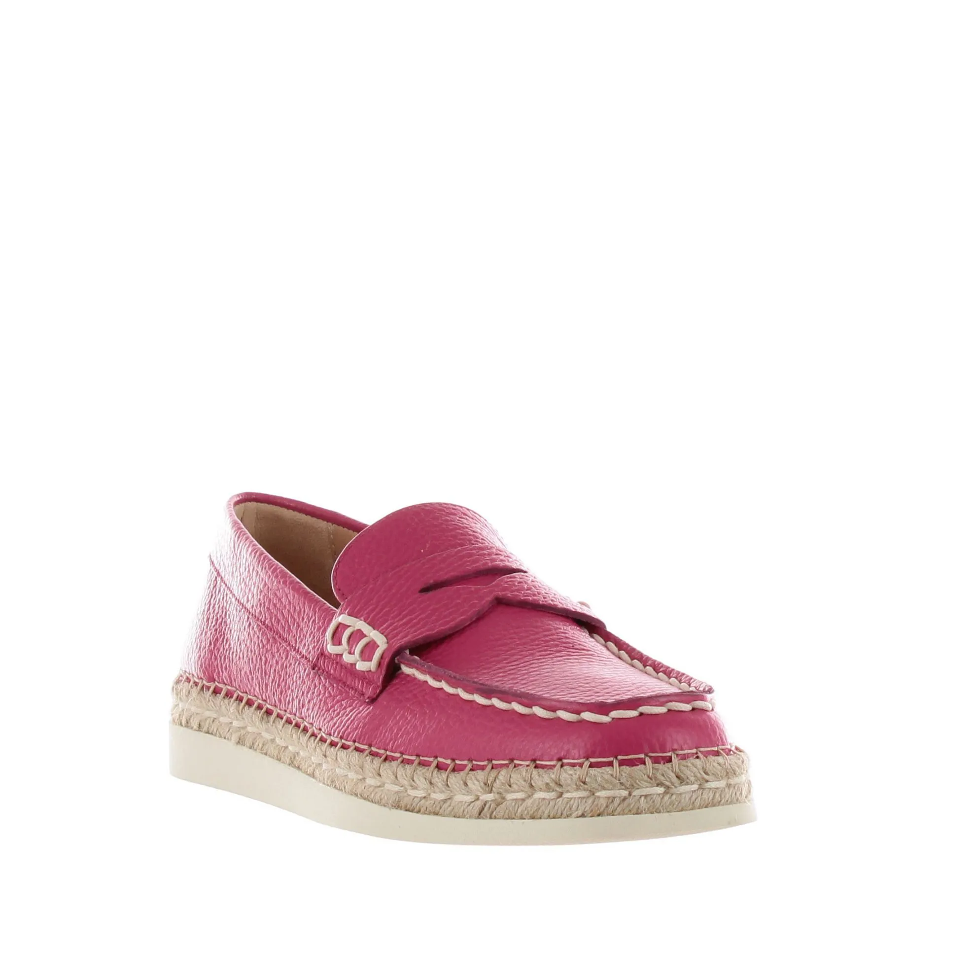 Mocassino con mascherina in pelle