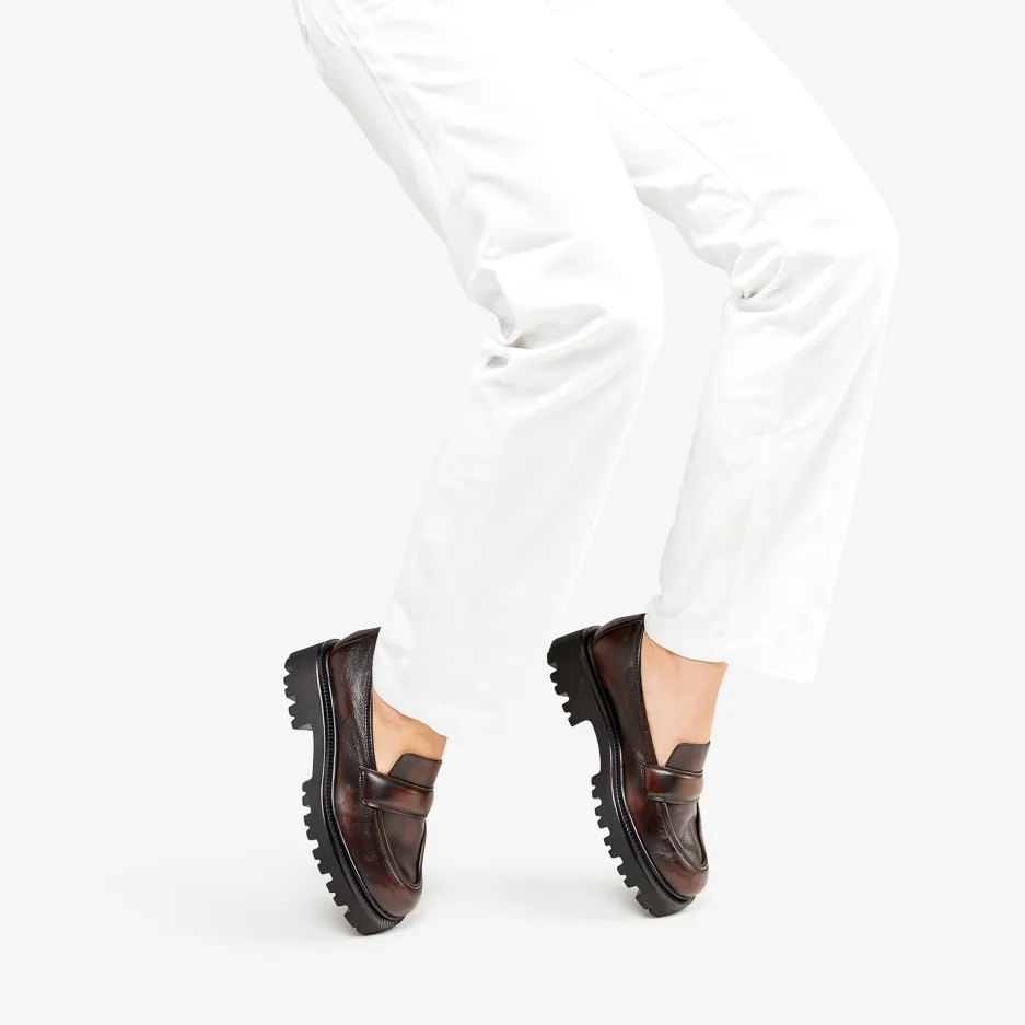 Mocassino Platform Marrone
