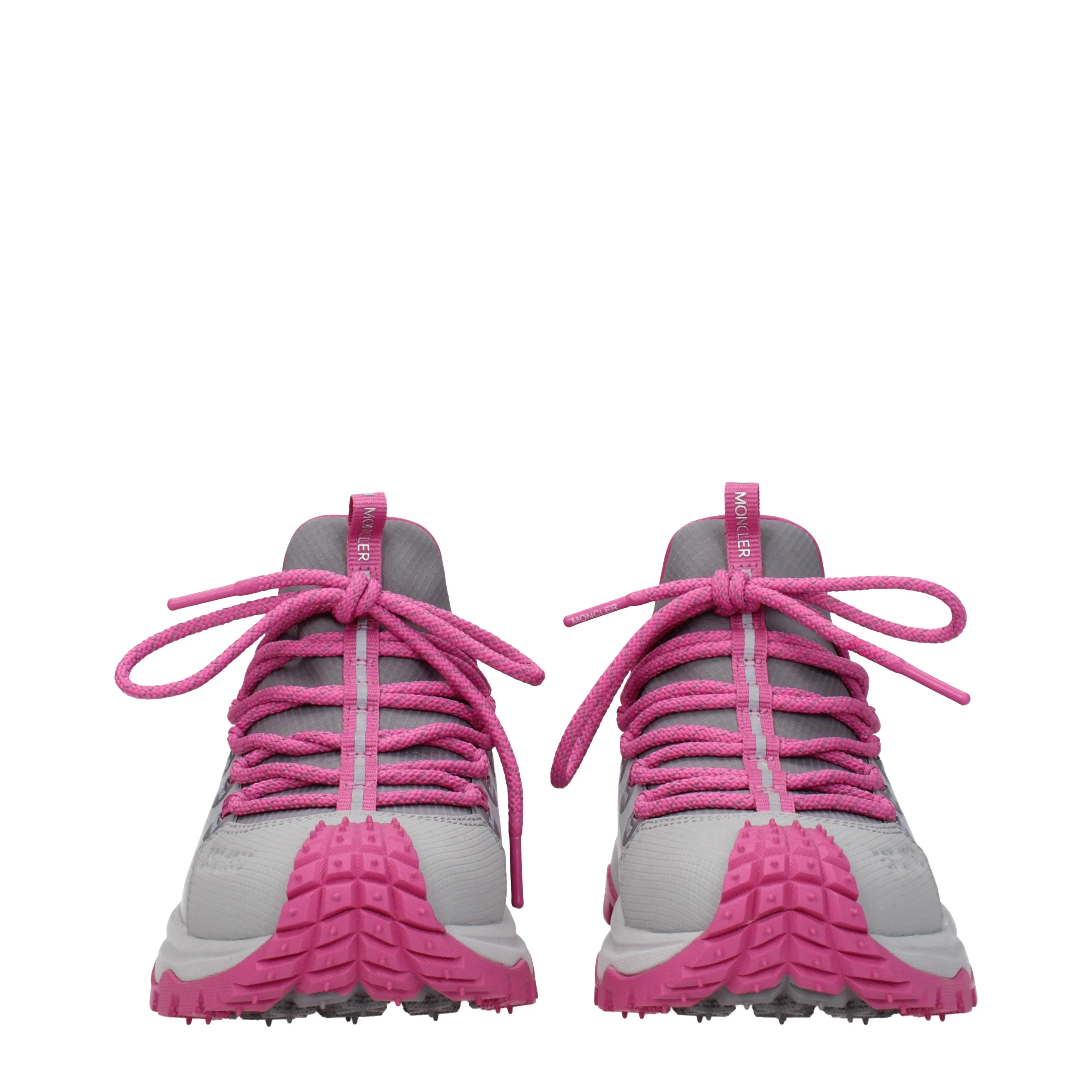 Moncler Sneakers Donna Tessuto Grigio/Rosa