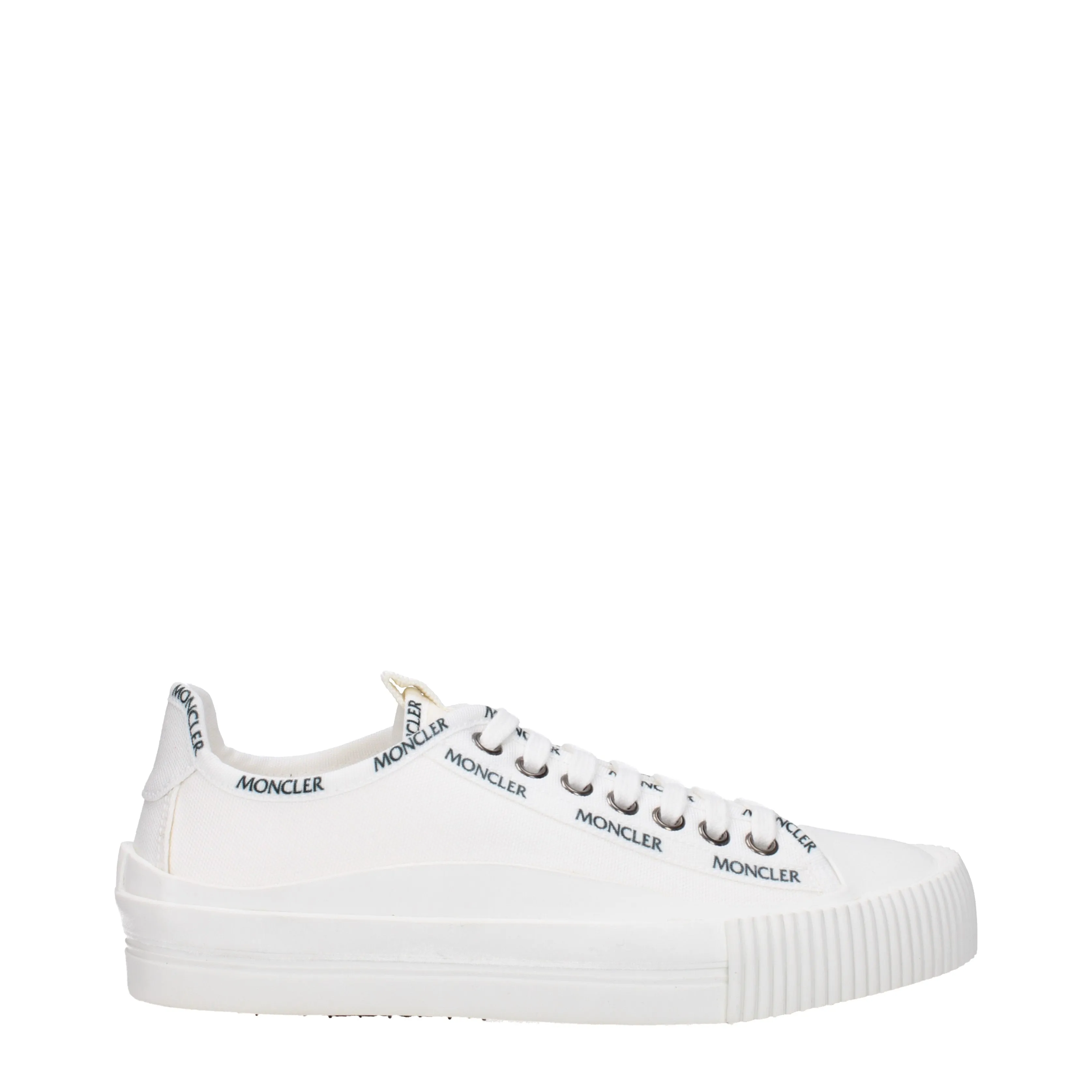 Moncler Sneakers Glissiere Donna Tessuto Bianco