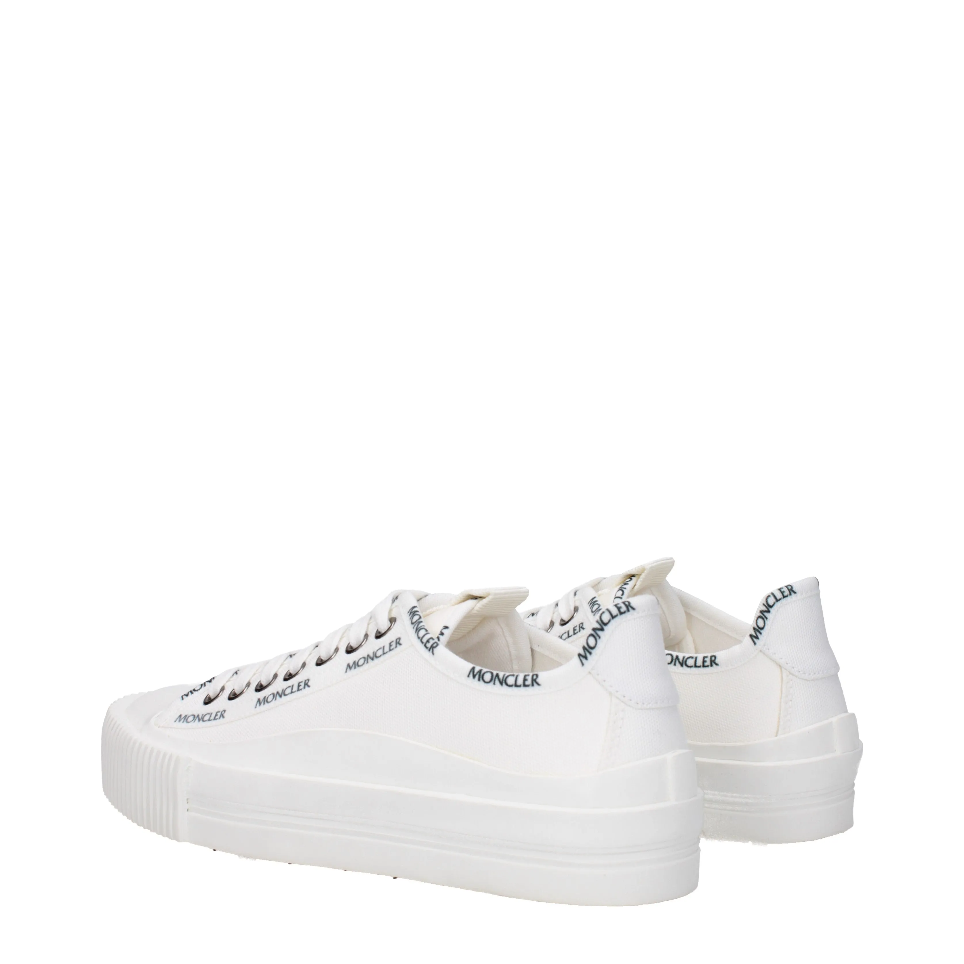 Moncler Sneakers Glissiere Donna Tessuto Bianco