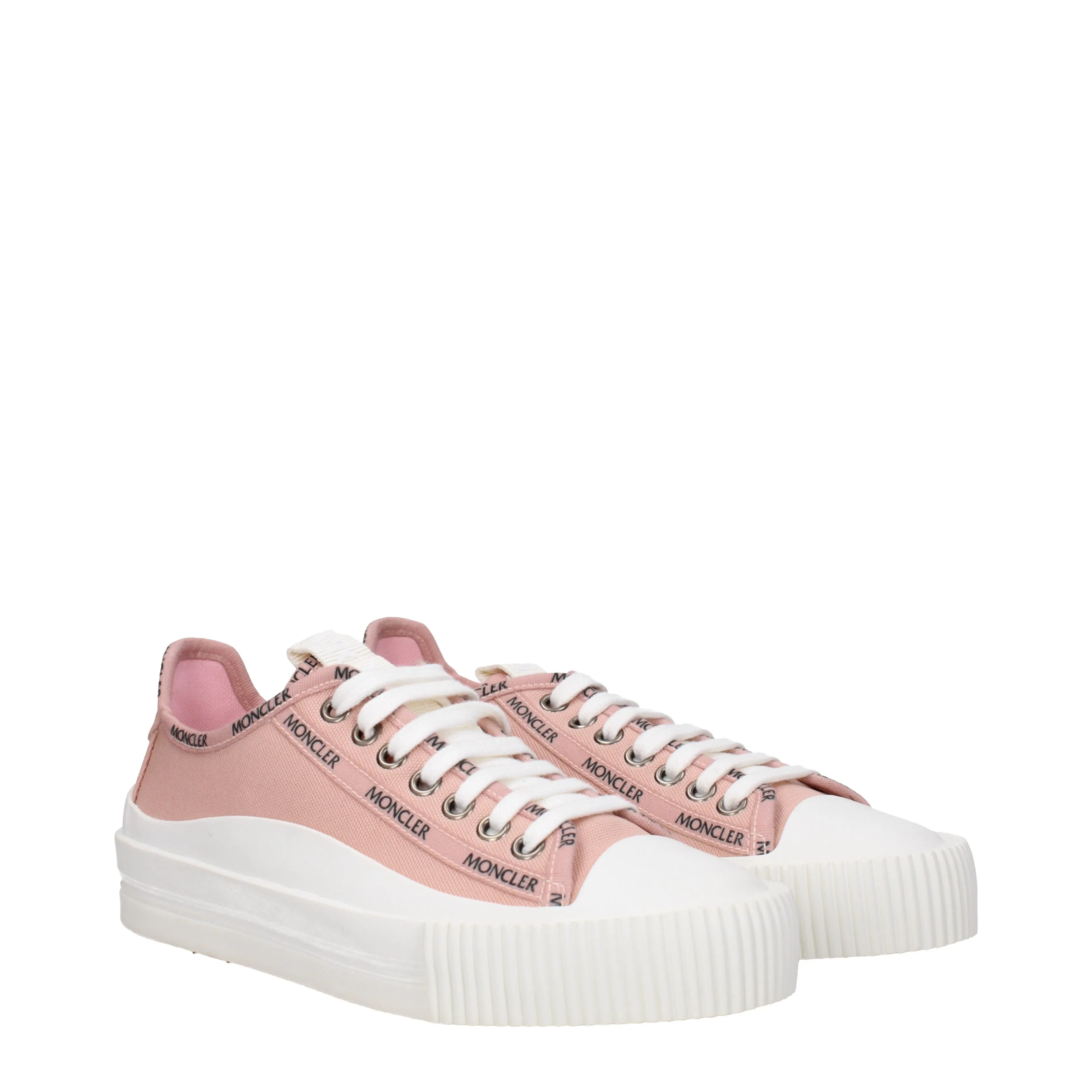 Moncler Sneakers Glissiere Donna Tessuto Rosa