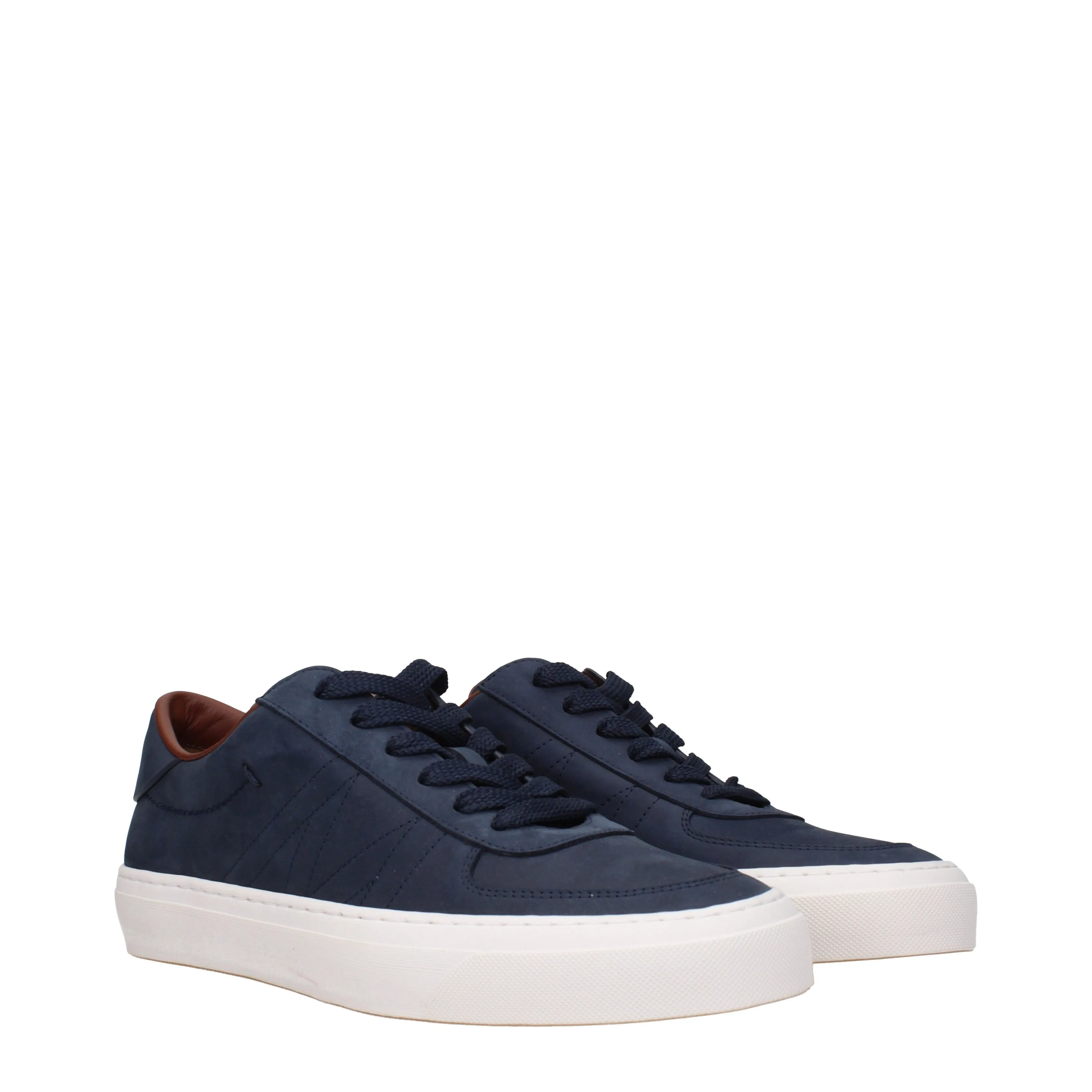 Moncler Sneakers Monclub Uomo Camoscio Blu/Blu Notte