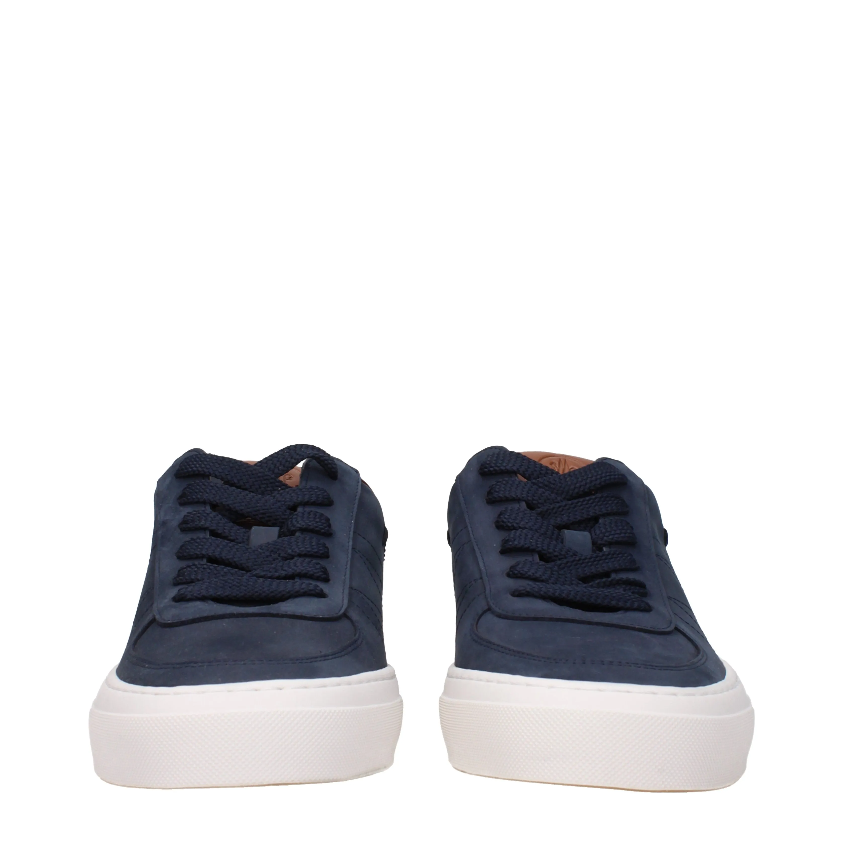 Moncler Sneakers Monclub Uomo Camoscio Blu/Blu Notte