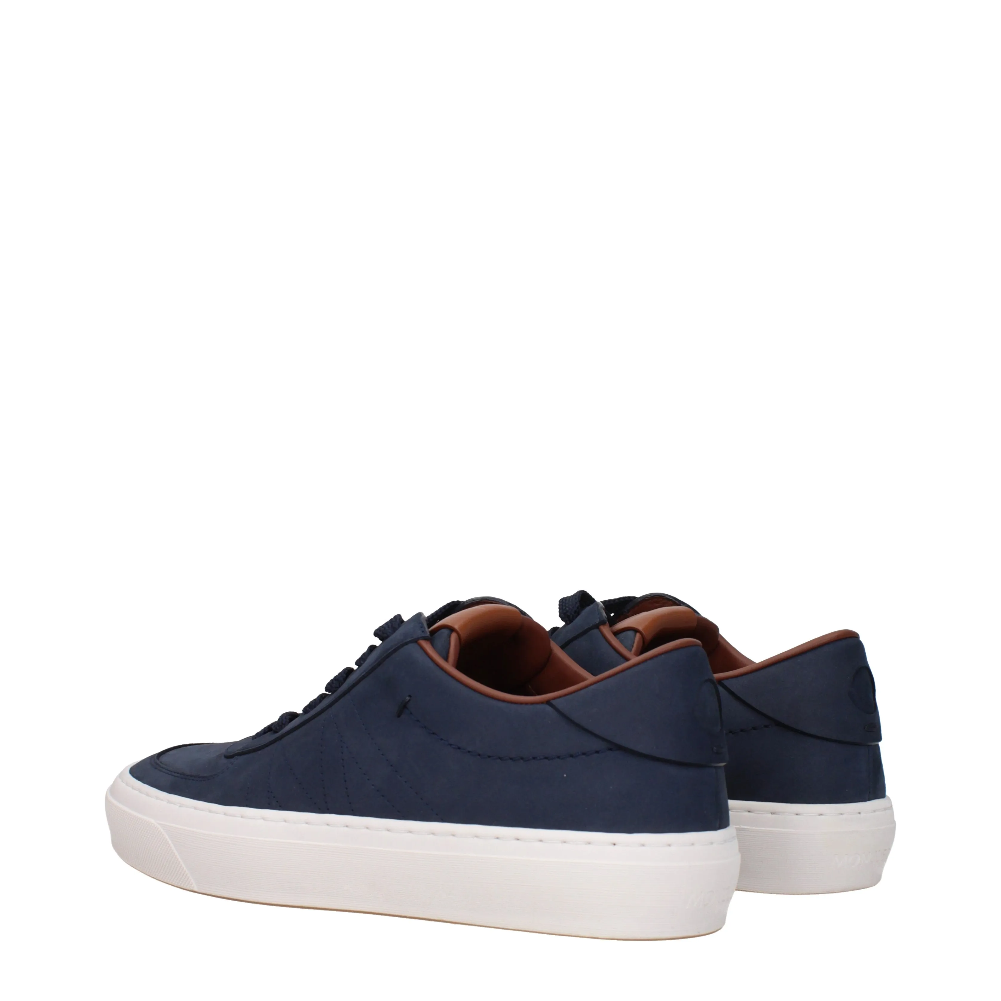 Moncler Sneakers Monclub Uomo Camoscio Blu/Blu Notte