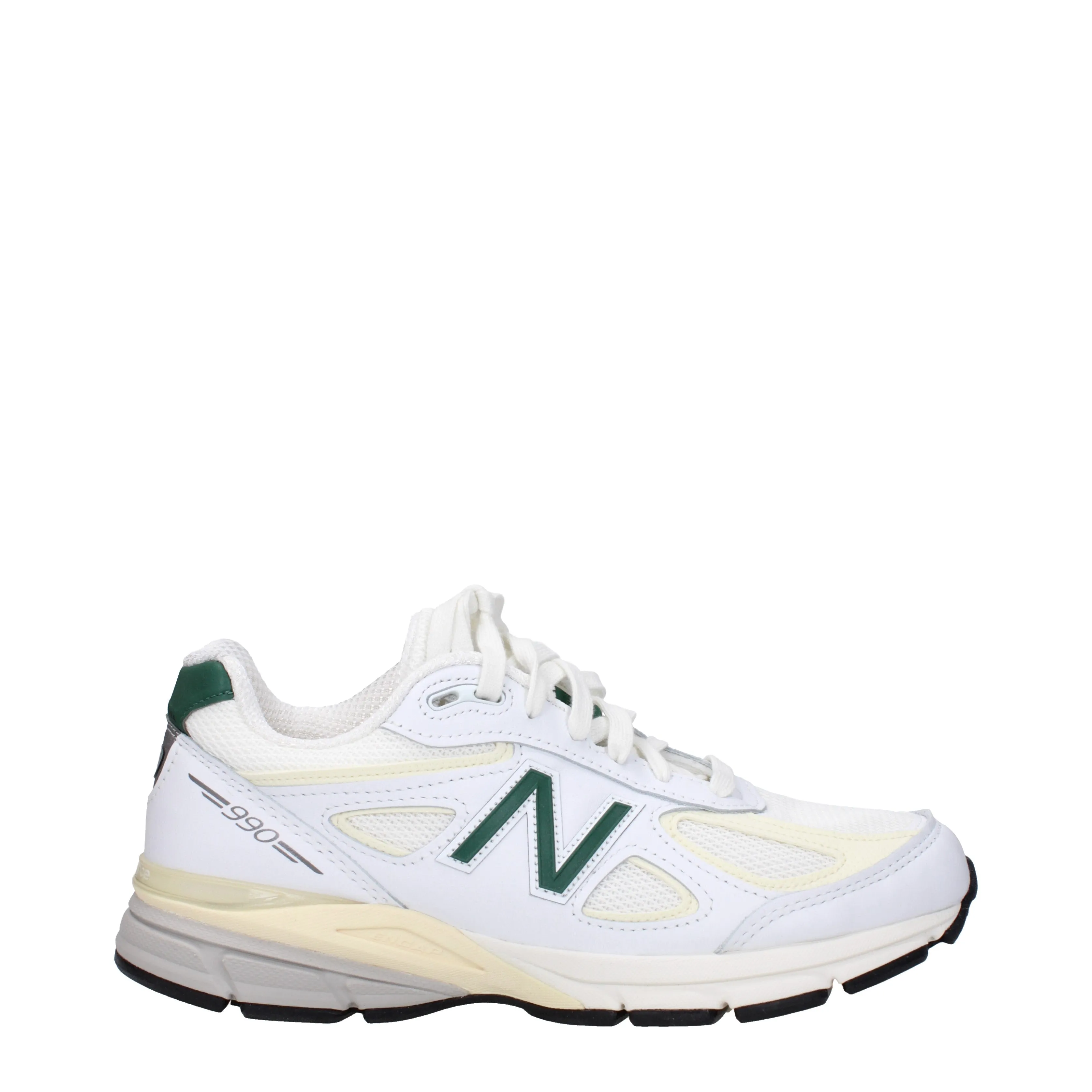 New Balance Sneakers 990 Uomo Pelle Bianco/Verde
