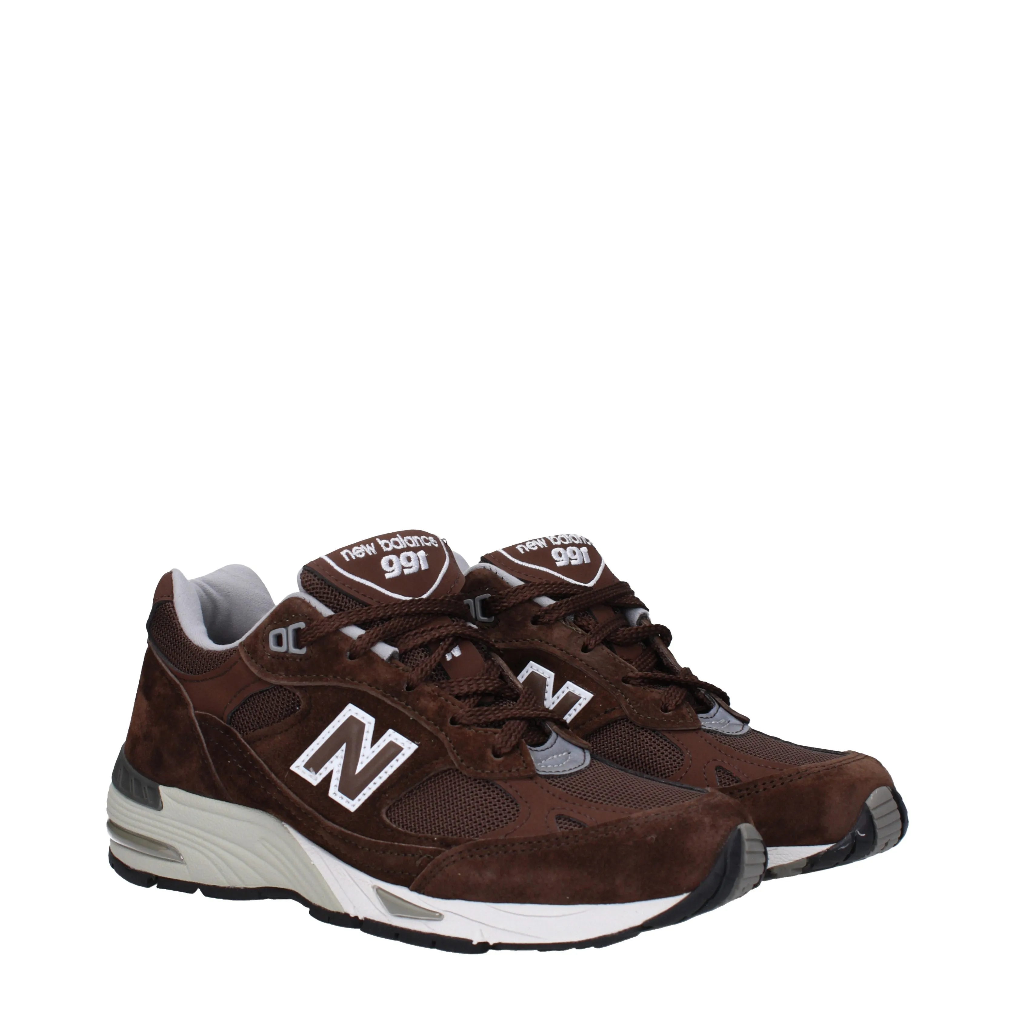 New Balance Sneakers 991 Donna Tessuto Marrone/Testa di Moro