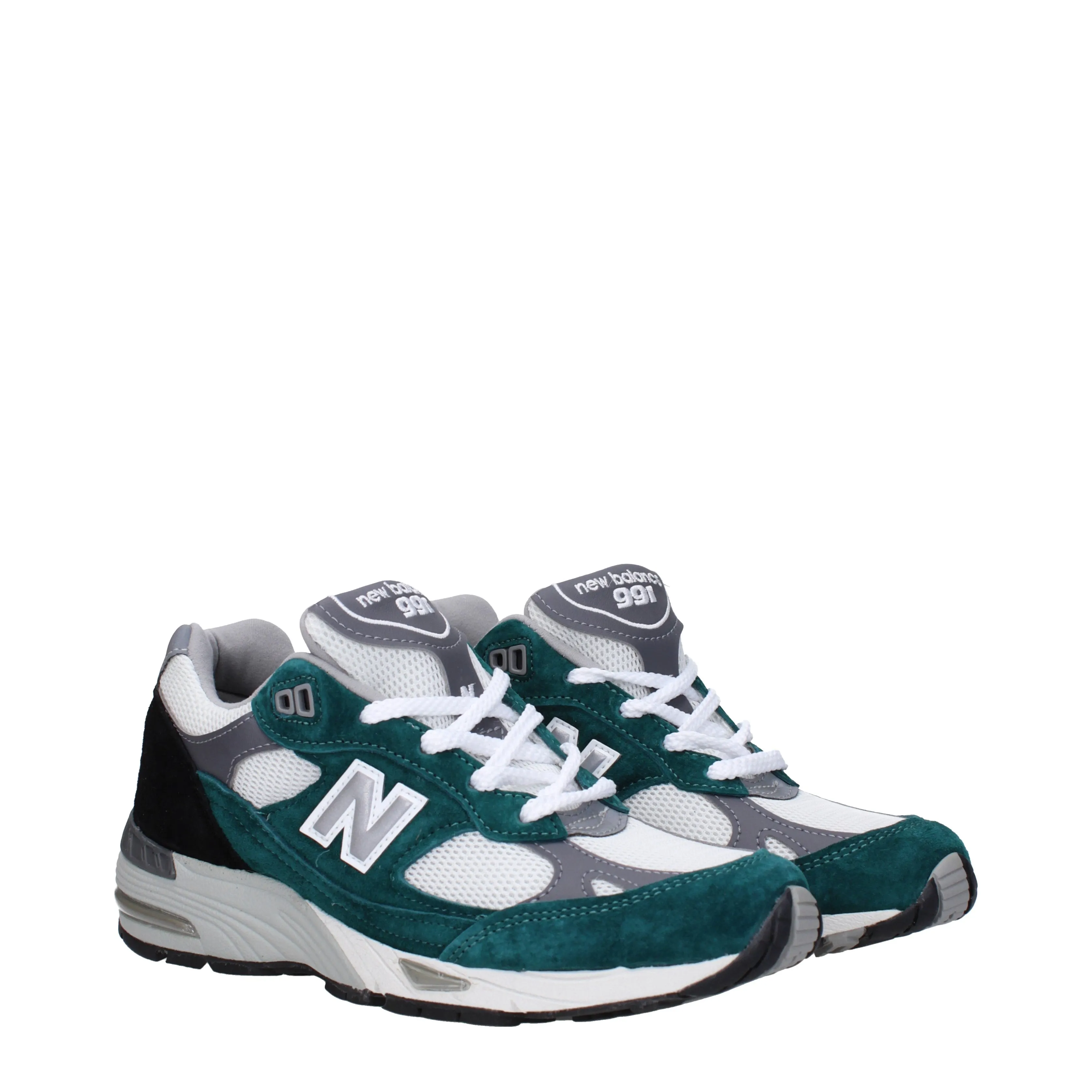 New Balance Sneakers 991 Donna Tessuto Verde