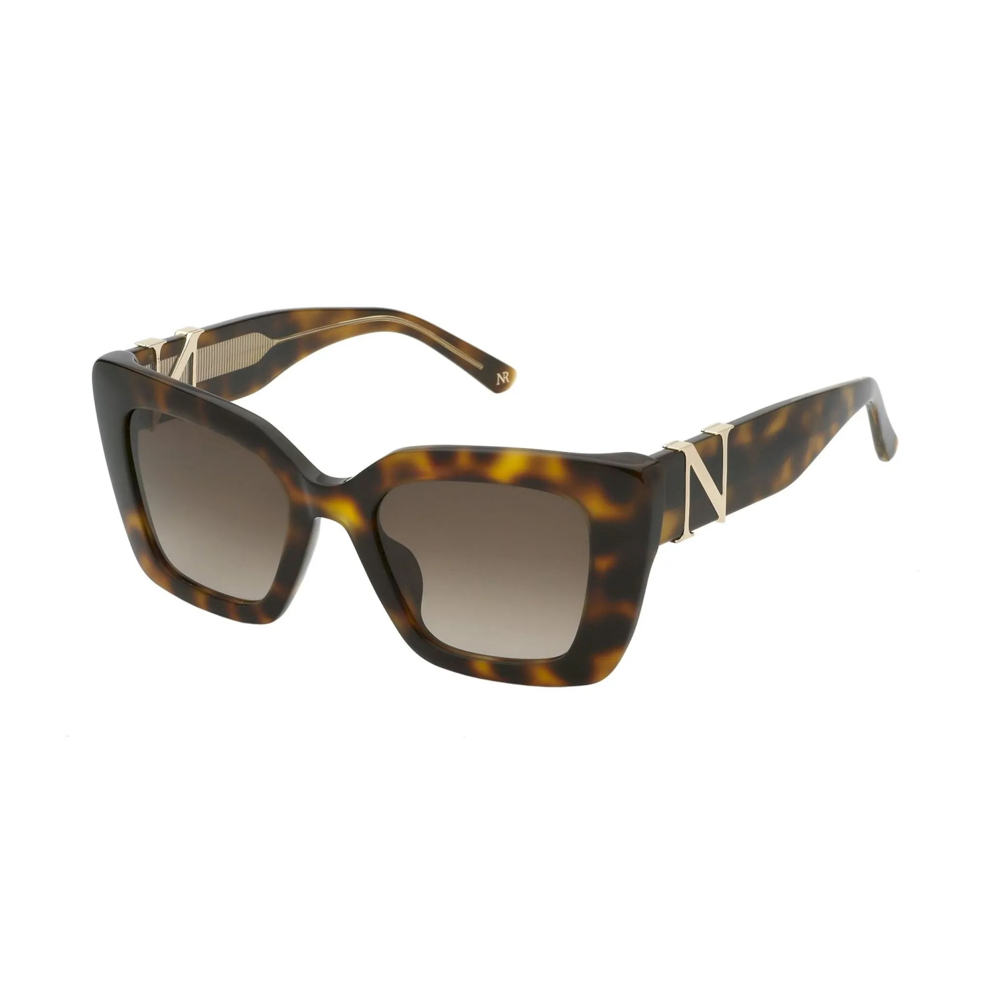   Nina Ricci SNR378 - 0752 Avana Scuro Lucido | Occhiale Da Sole Donna 