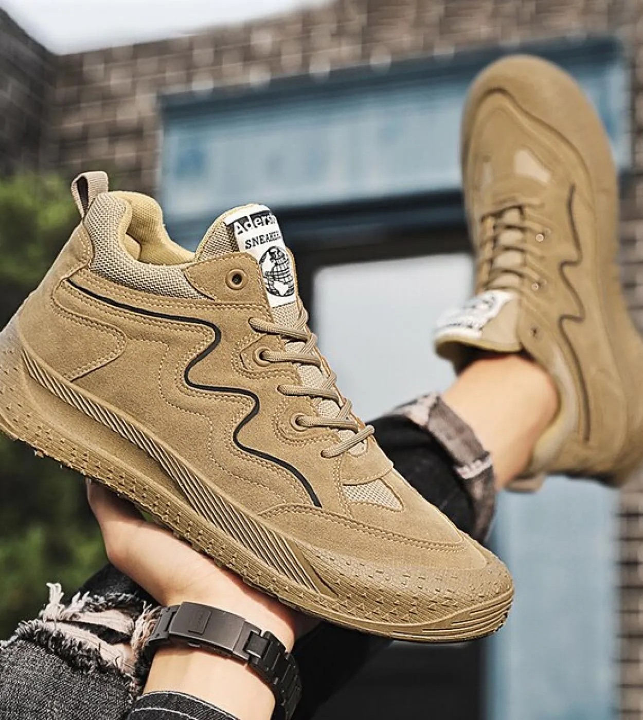 Nuove scarpe da uomo Casual Sneaker Soft Thick Sole Buffer Tennis Skateboard Running Scarpe da jogging Protezione da viaggio all