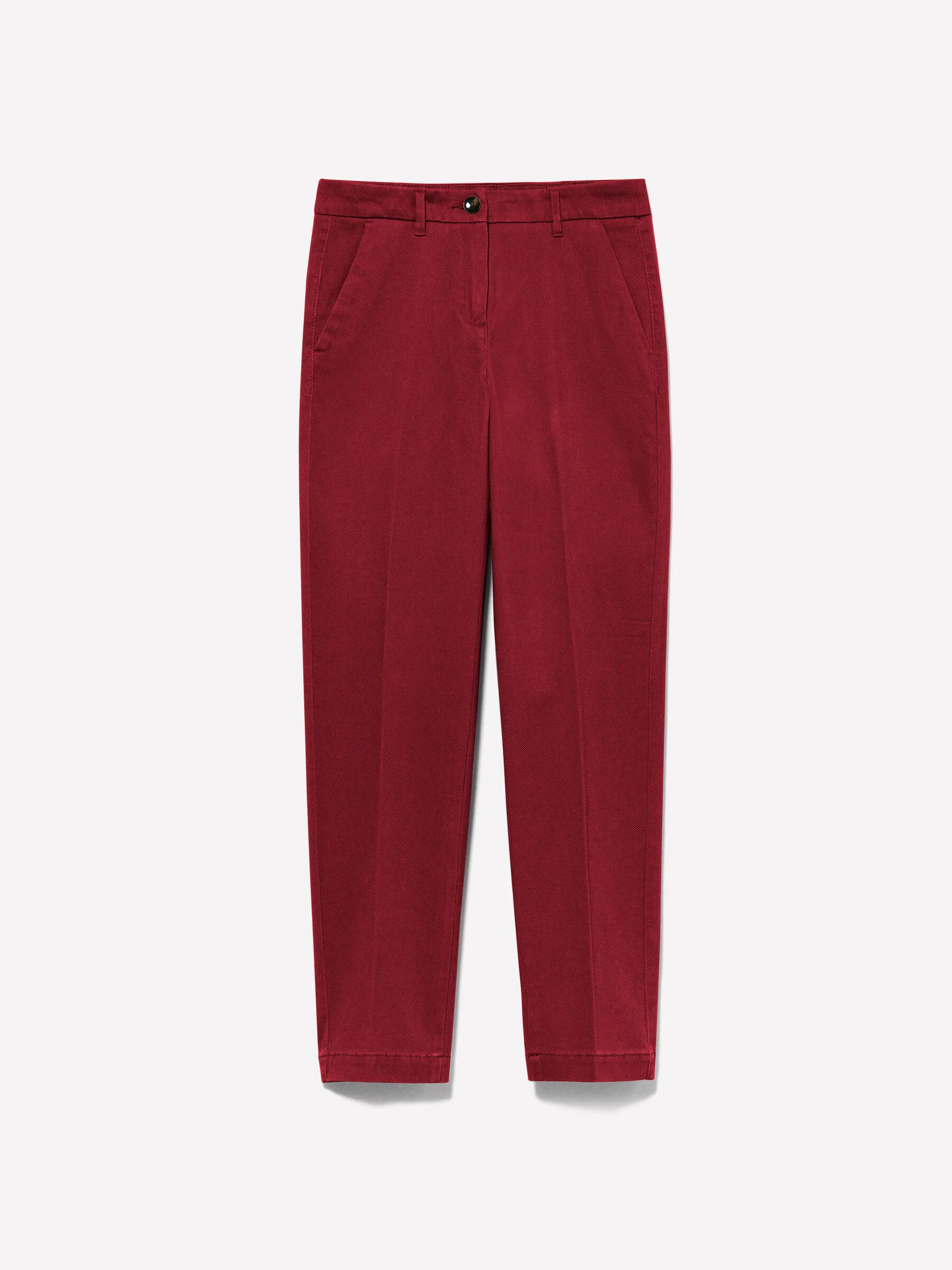 Nuovi arrivi      Pantaloni chino bordeaux a sigaretta