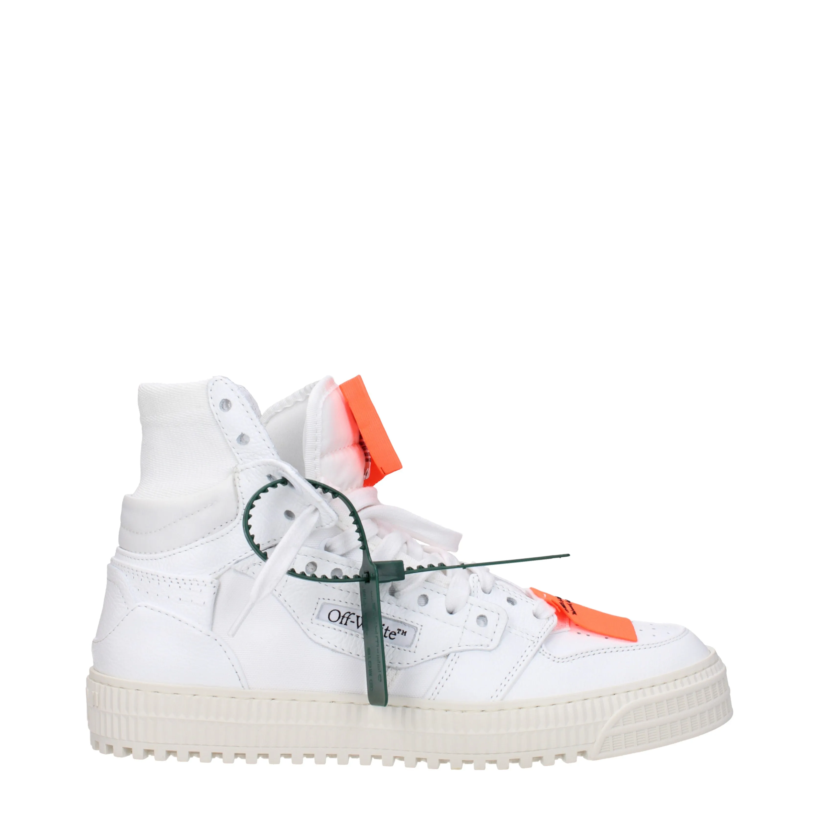 Off-White Sneakers 3.0 Donna Pelle Bianco/Arancione Fluo