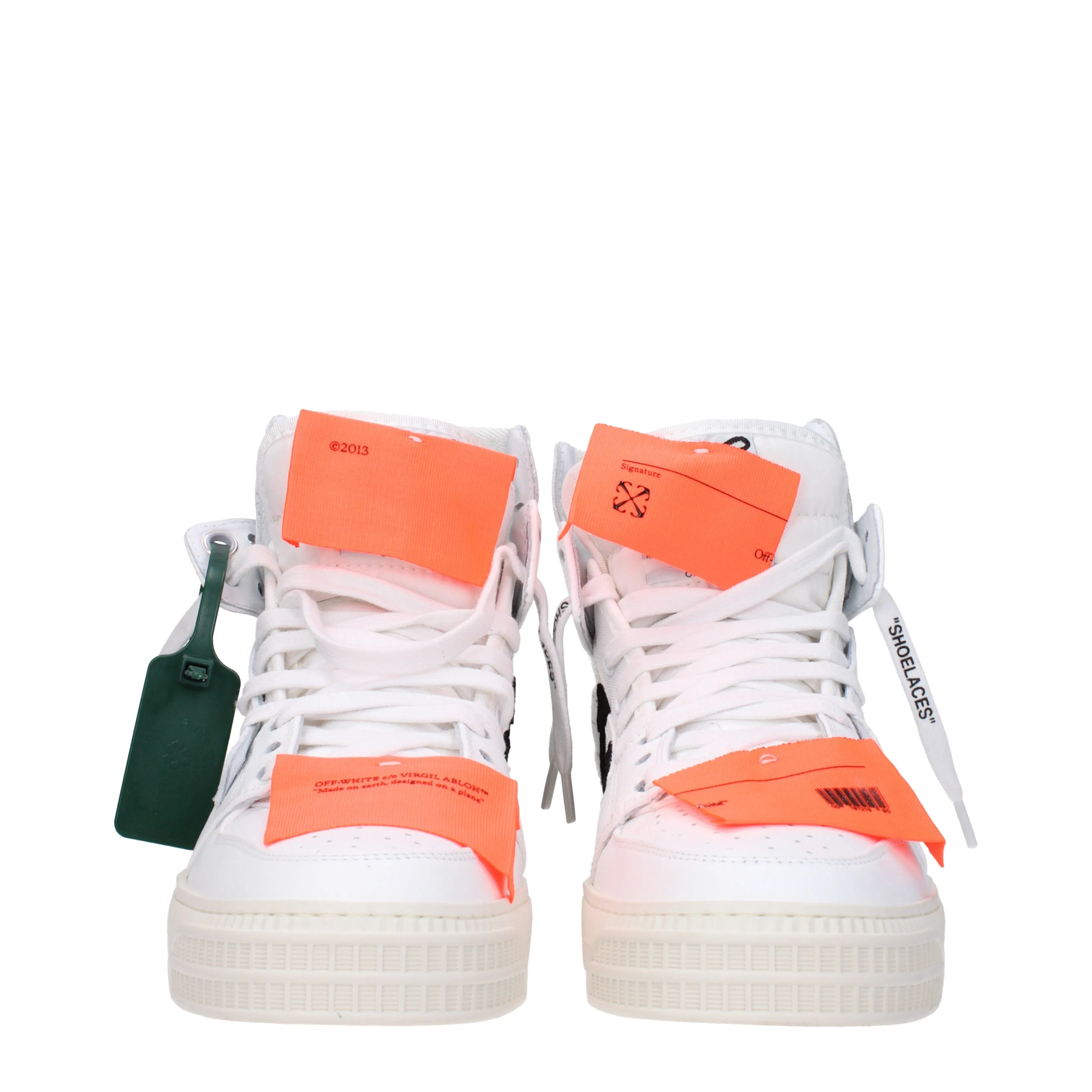 Off-White Sneakers 3.0 Donna Pelle Bianco/Arancione Fluo