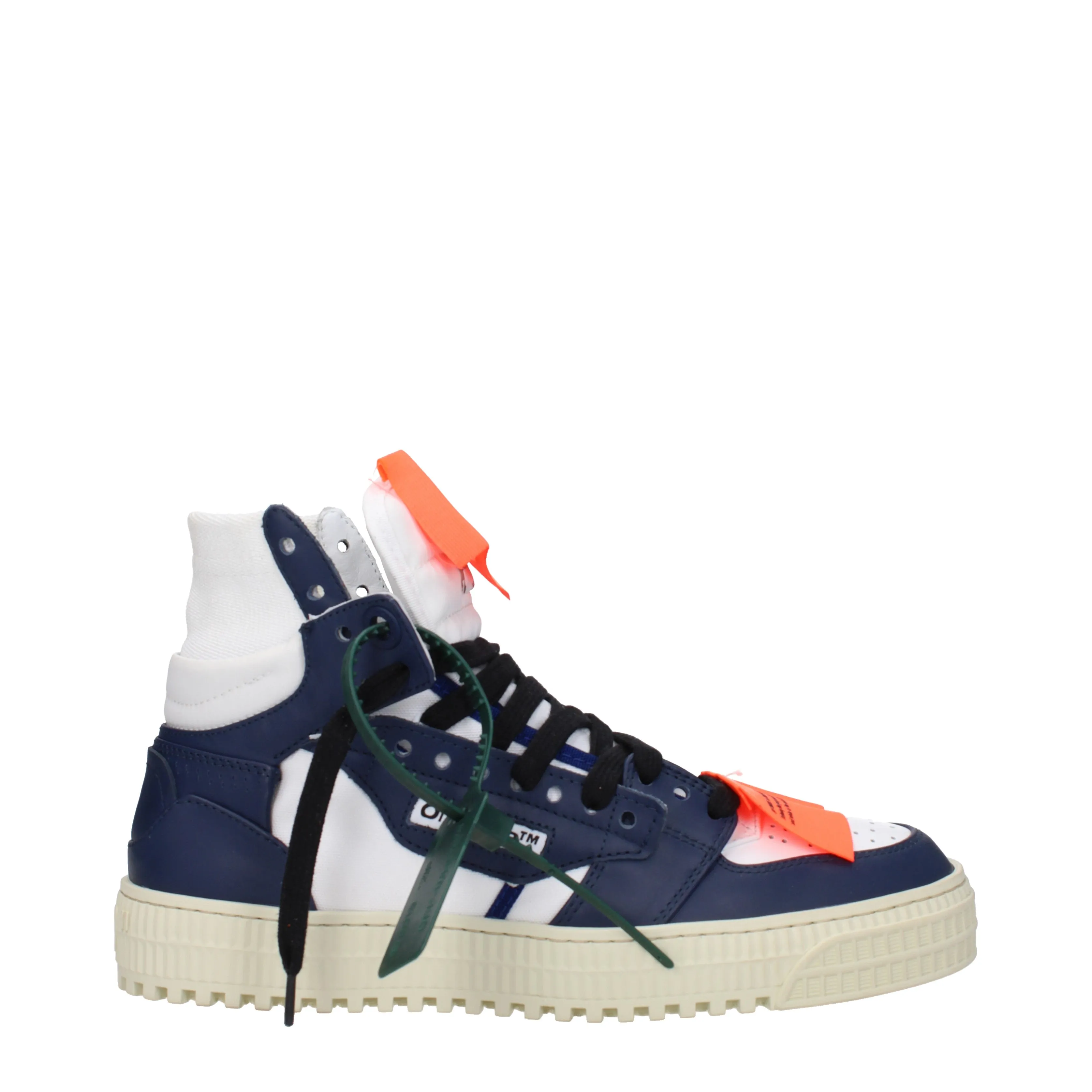 Off-White Sneakers 3.0 Uomo Pelle Bianco/Blu Scuro