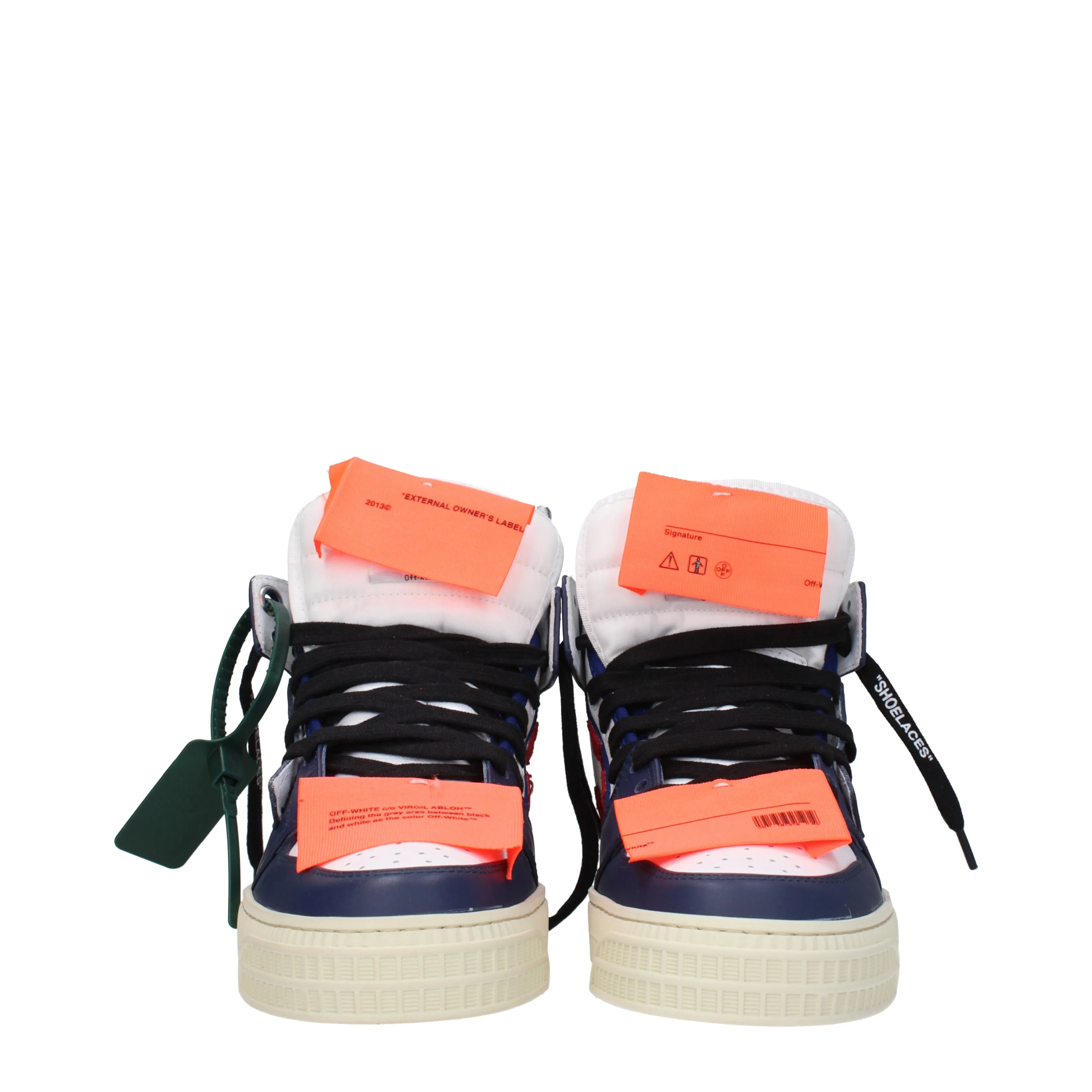 Off-White Sneakers 3.0 Uomo Pelle Bianco/Blu Scuro