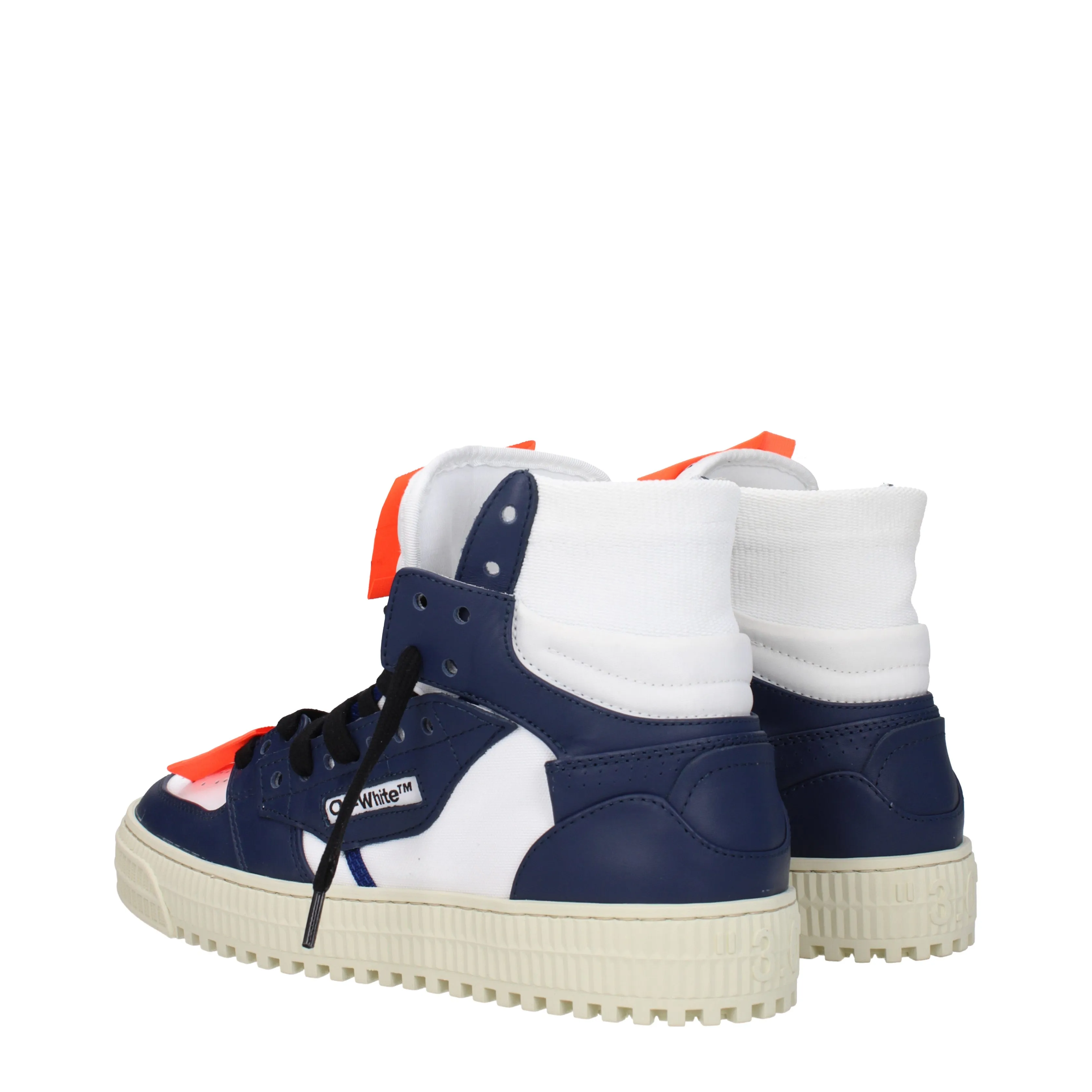 Off-White Sneakers 3.0 Uomo Pelle Bianco/Blu Scuro