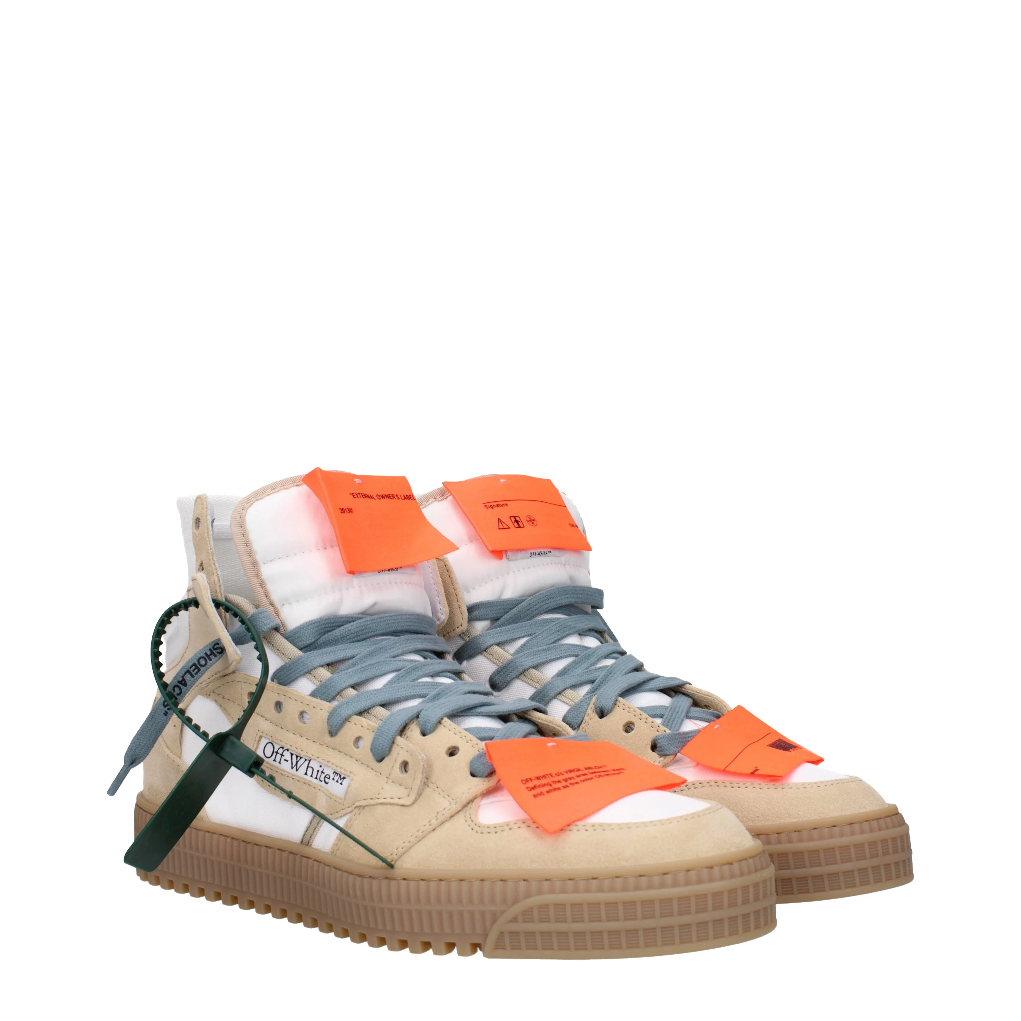 Off-White Sneakers 3.0 Uomo Tessuto Bianco/Sabbia