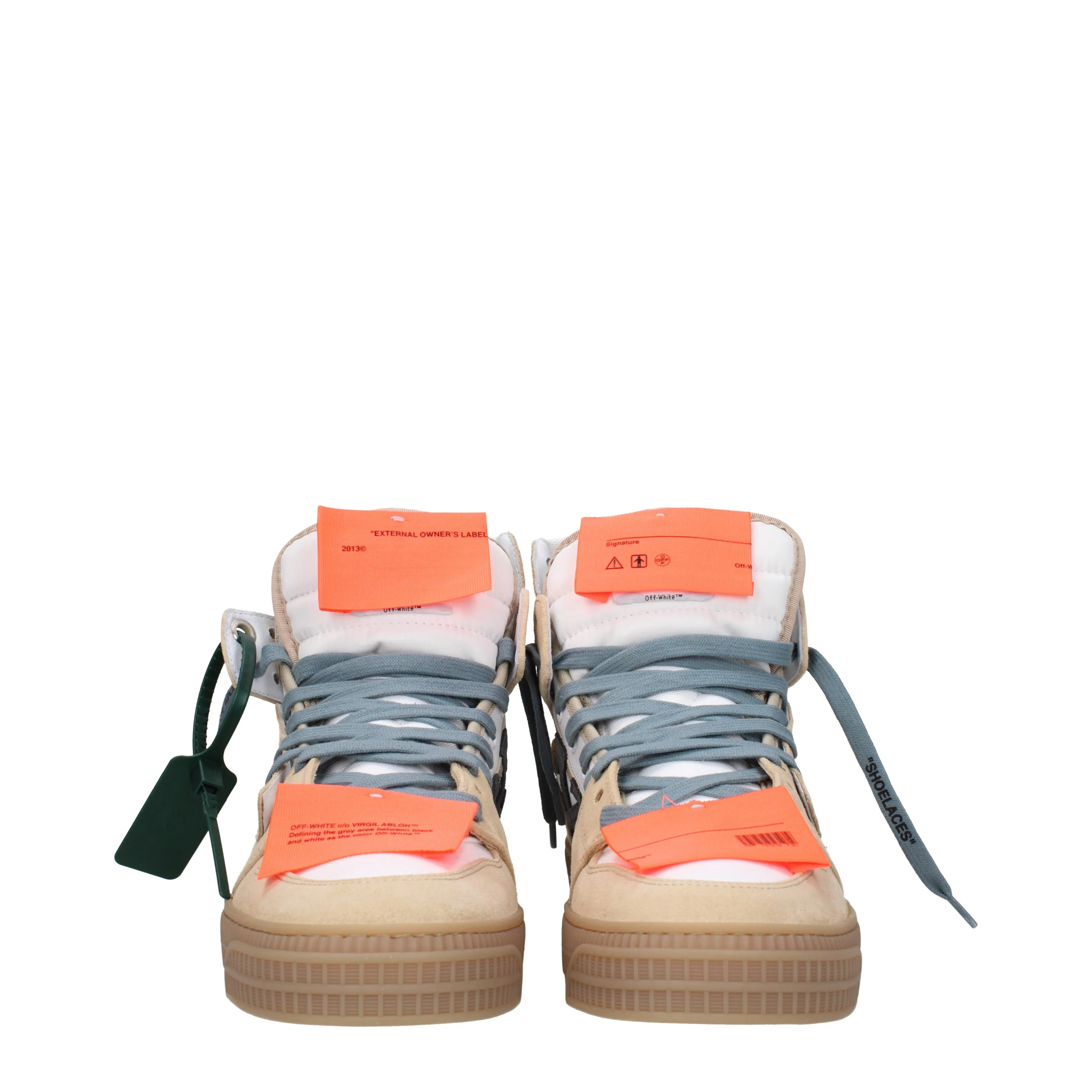 Off-White Sneakers 3.0 Uomo Tessuto Bianco/Sabbia