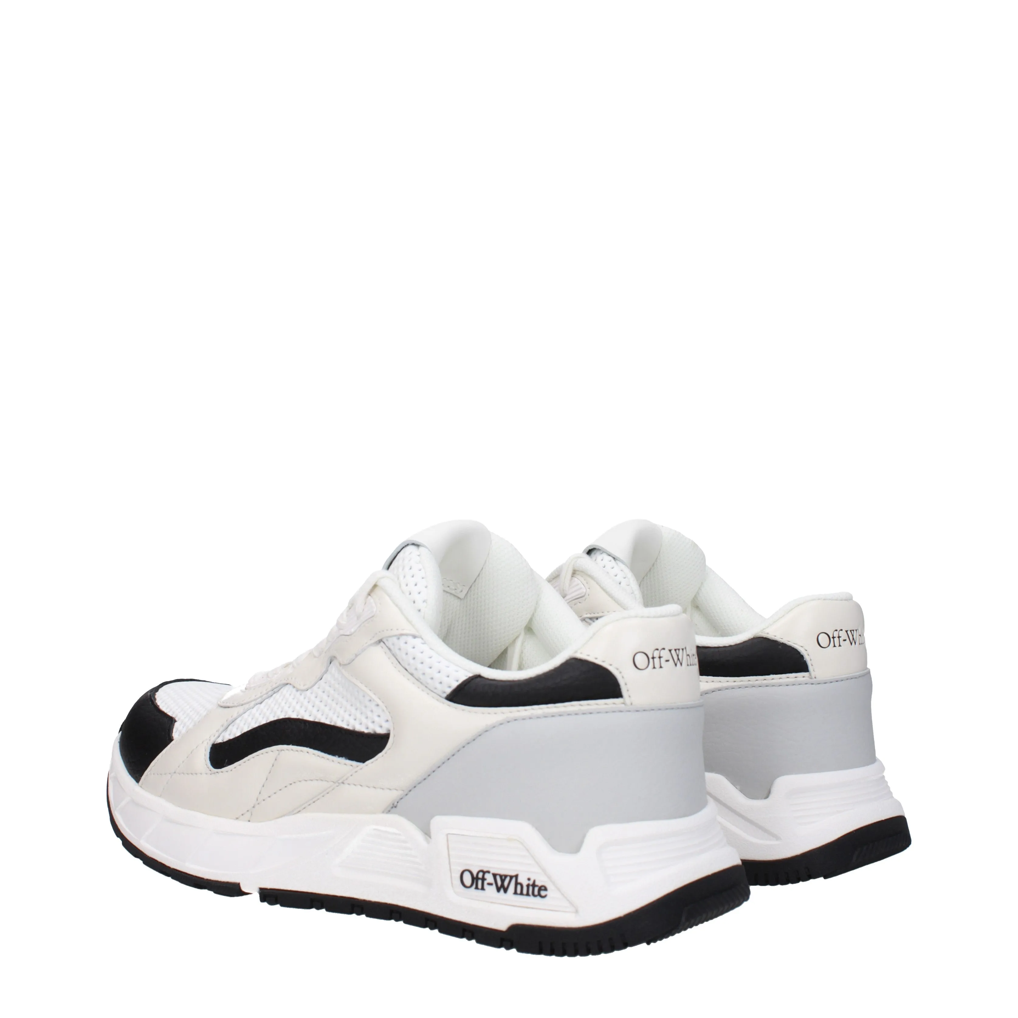 Off-White Sneakers Donna Pelle Bianco/Nero