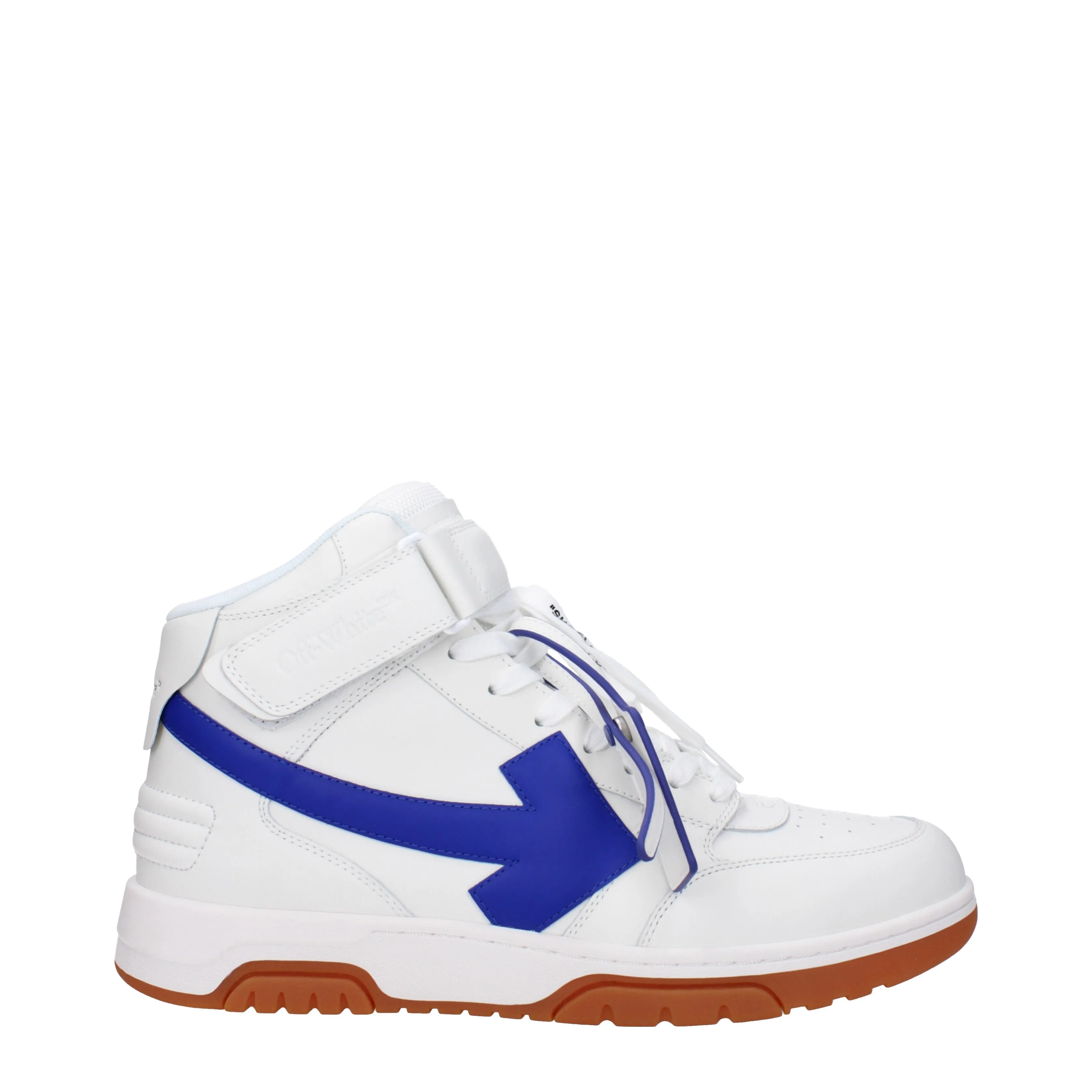 Off-White Sneakers Uomo Pelle Bianco/Blu
