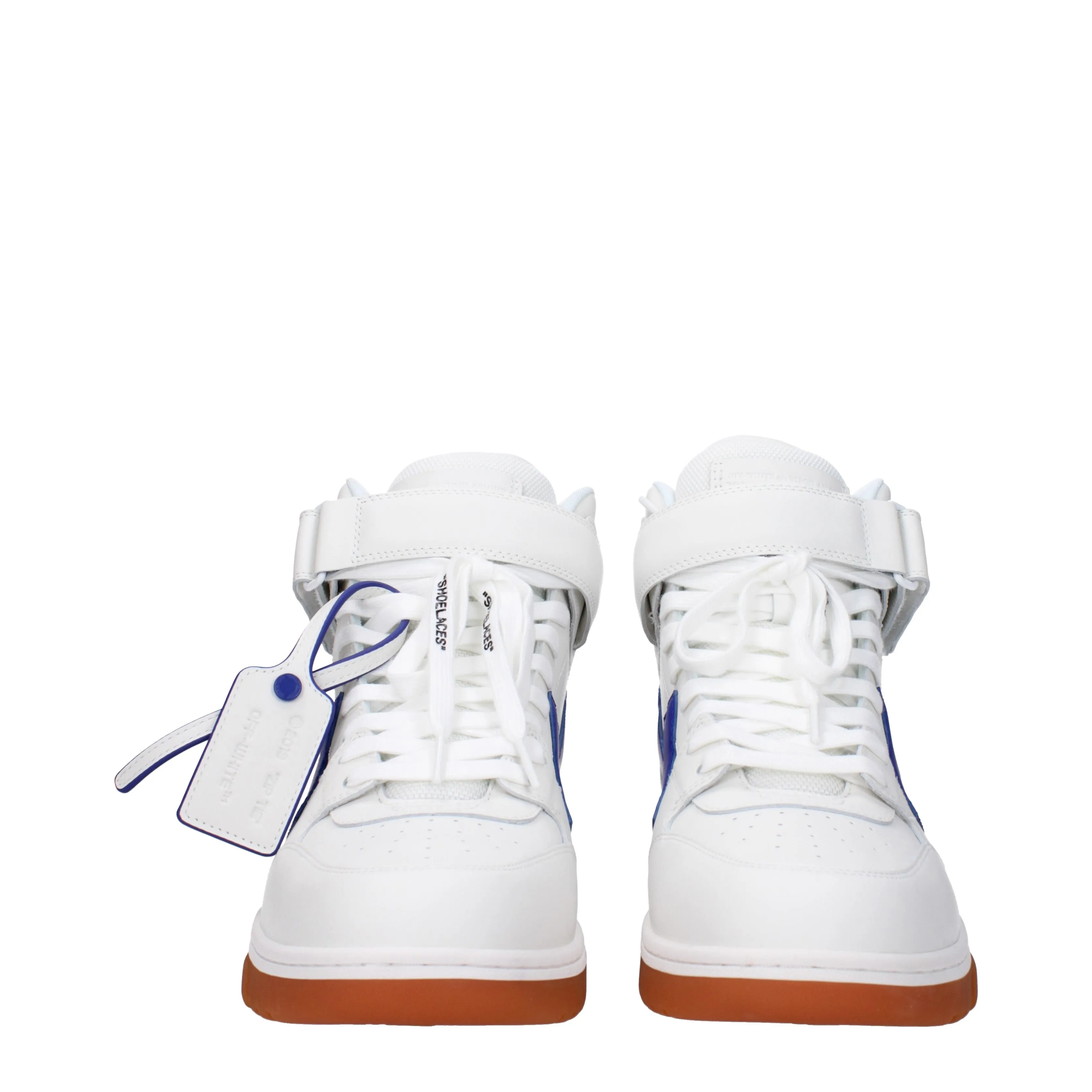 Off-White Sneakers Uomo Pelle Bianco/Blu