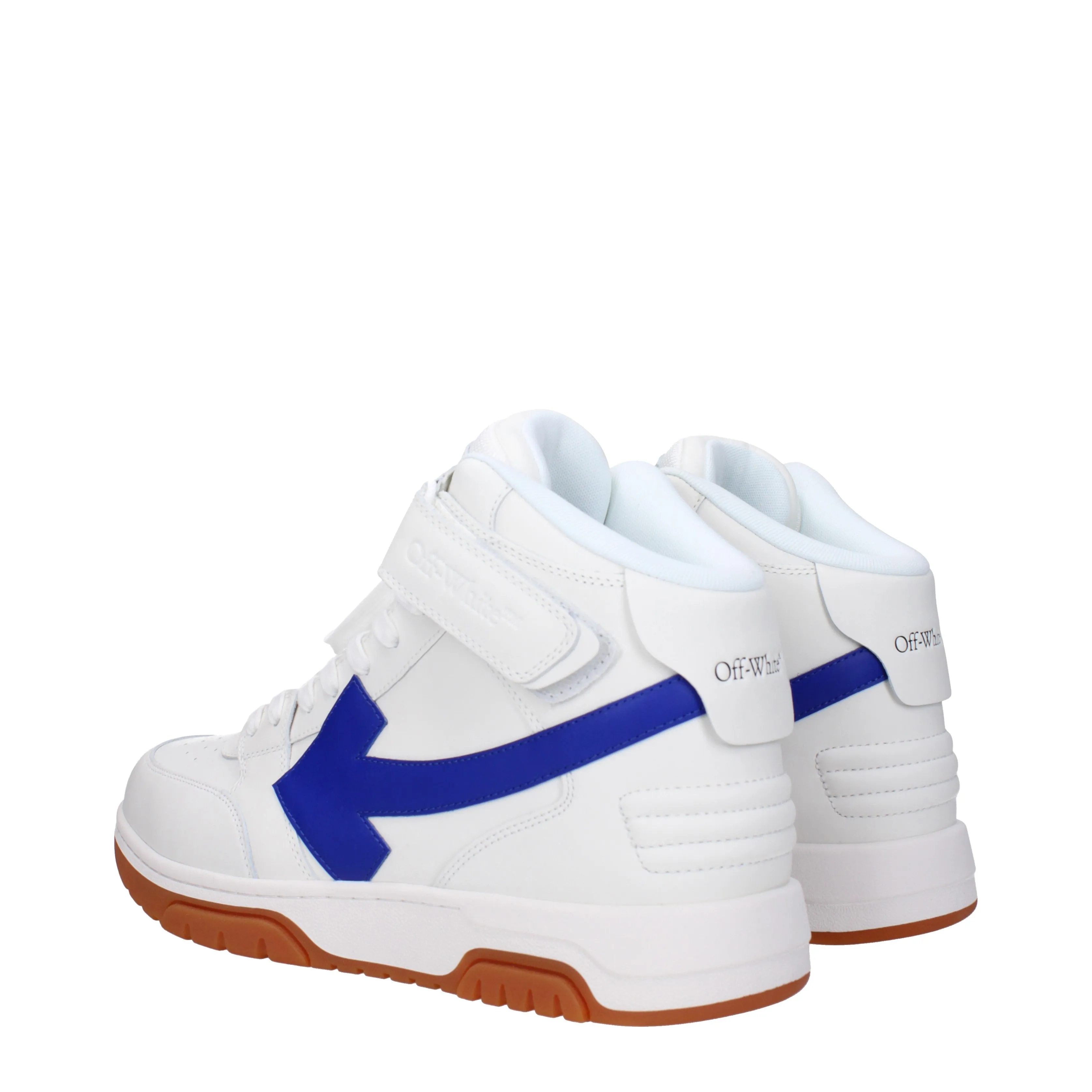 Off-White Sneakers Uomo Pelle Bianco/Blu