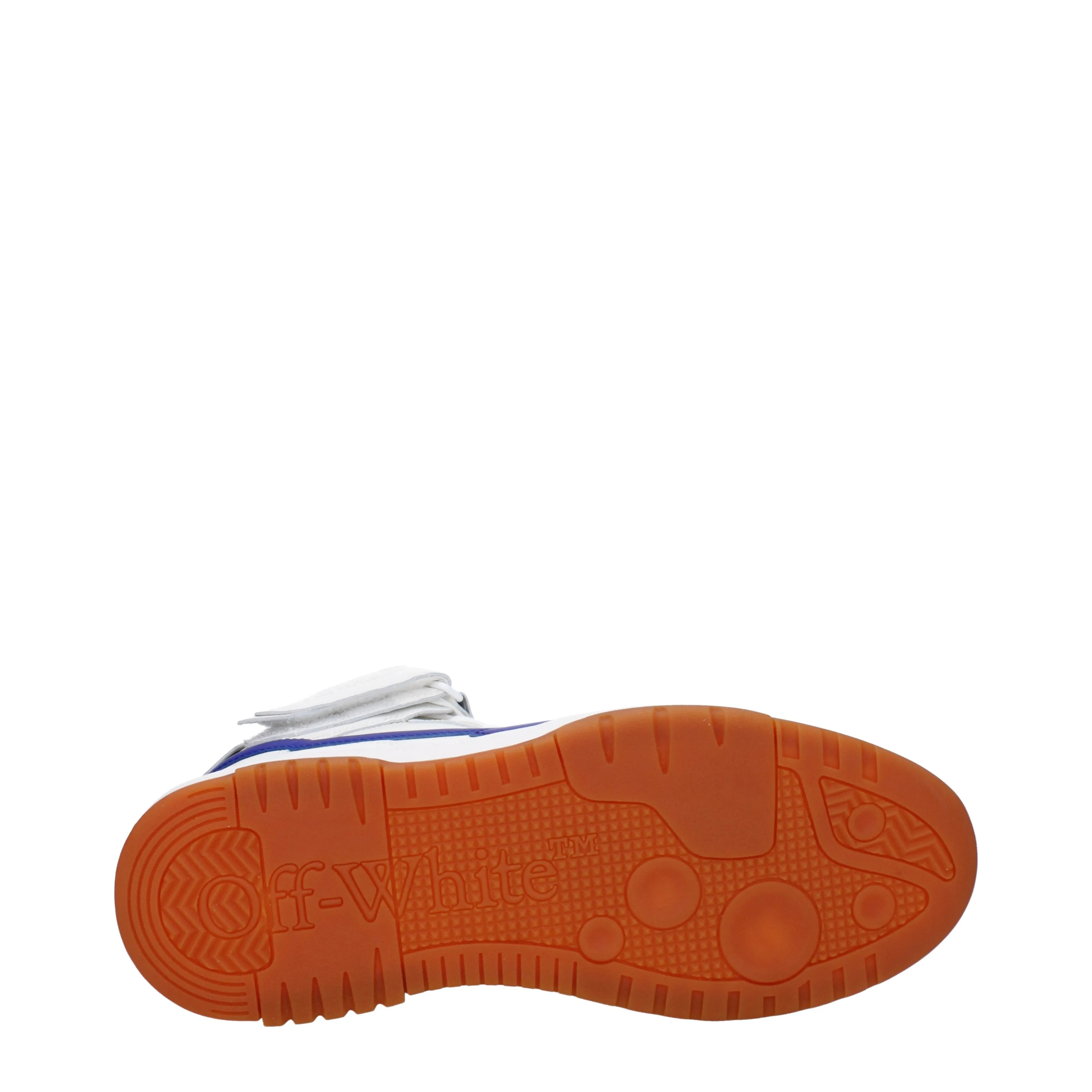 Off-White Sneakers Uomo Pelle Bianco/Blu