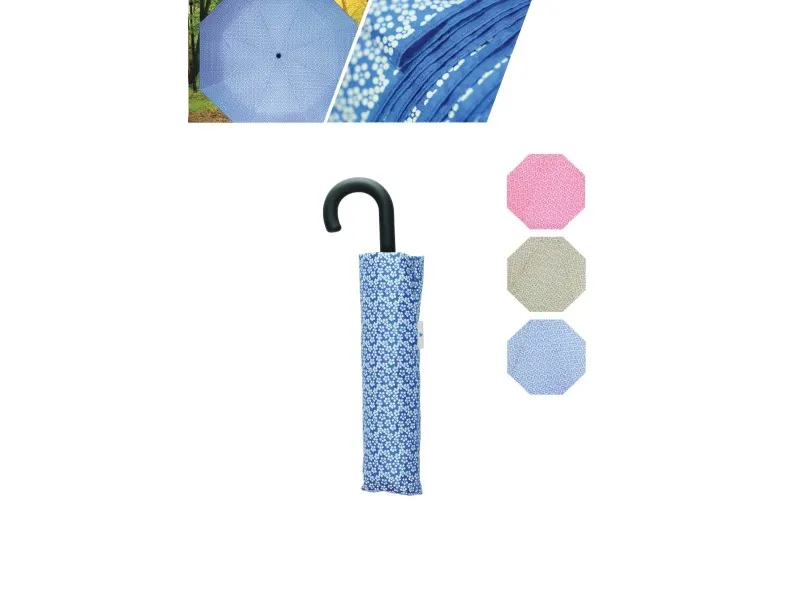Ombrello mini 3 sezioni disegno Flower dots colori assortiti