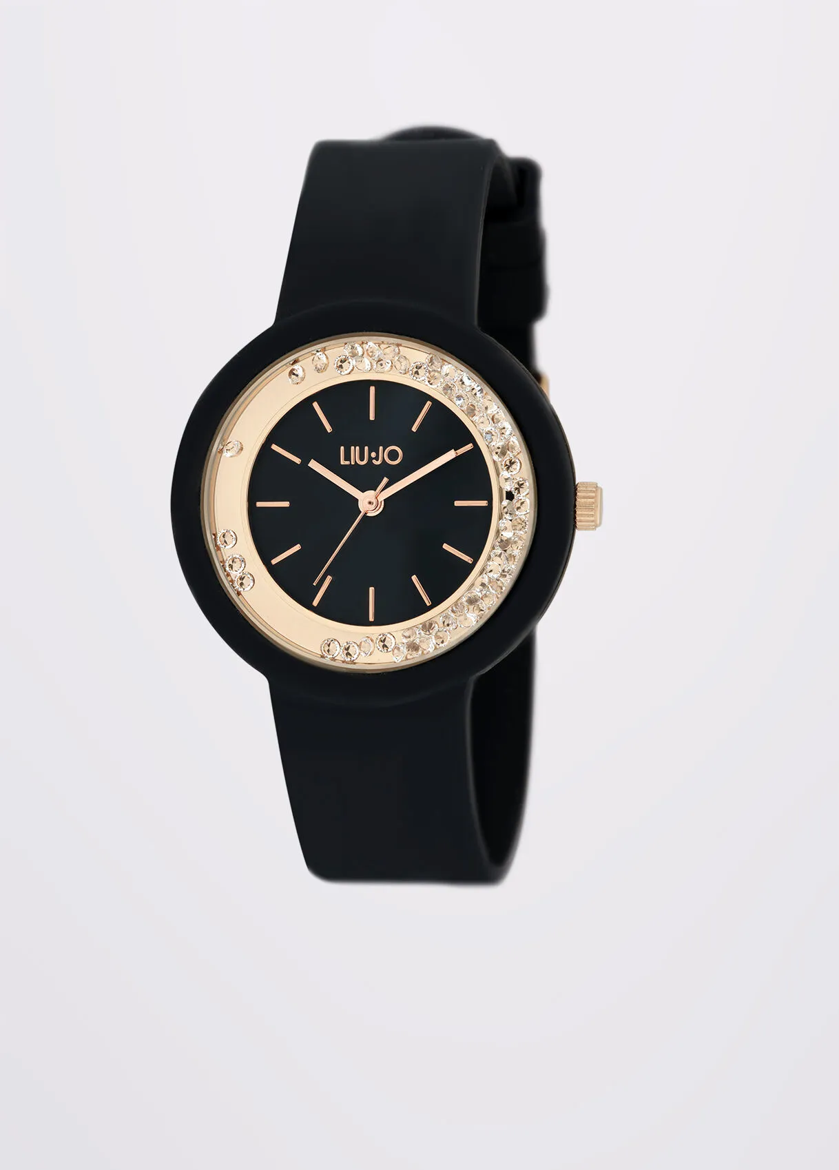 Orologio nero in silicone