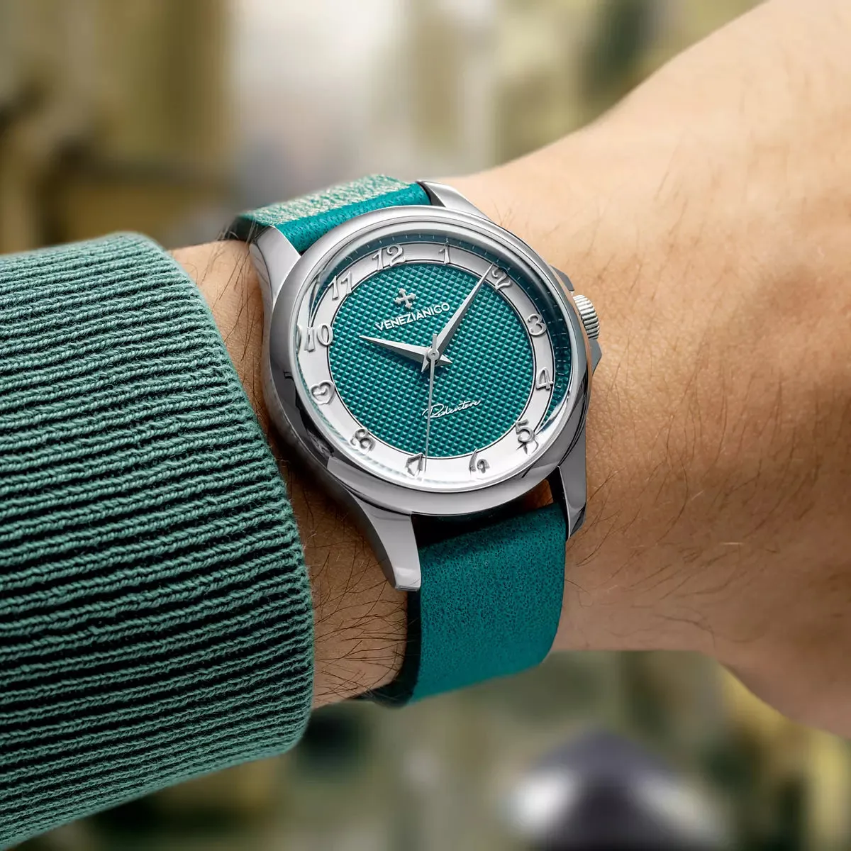 Orologio Venezianico Redentore 36 mm Verde Salicornia 1121513