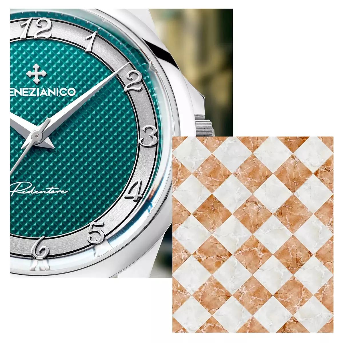 Orologio Venezianico Redentore 36 mm Verde Salicornia 1121513