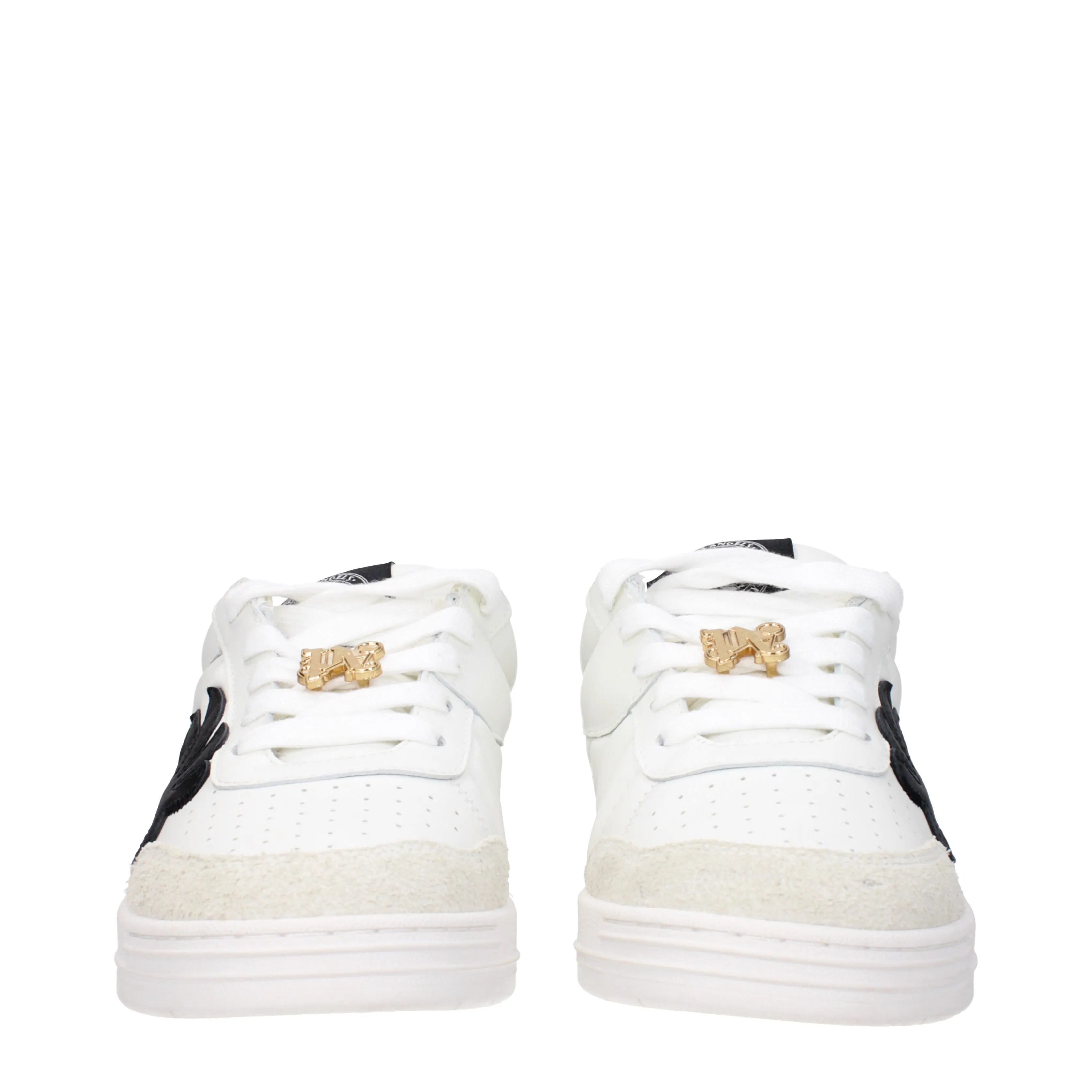 Palm Angels Sneakers University Uomo Pelle Bianco/Nero